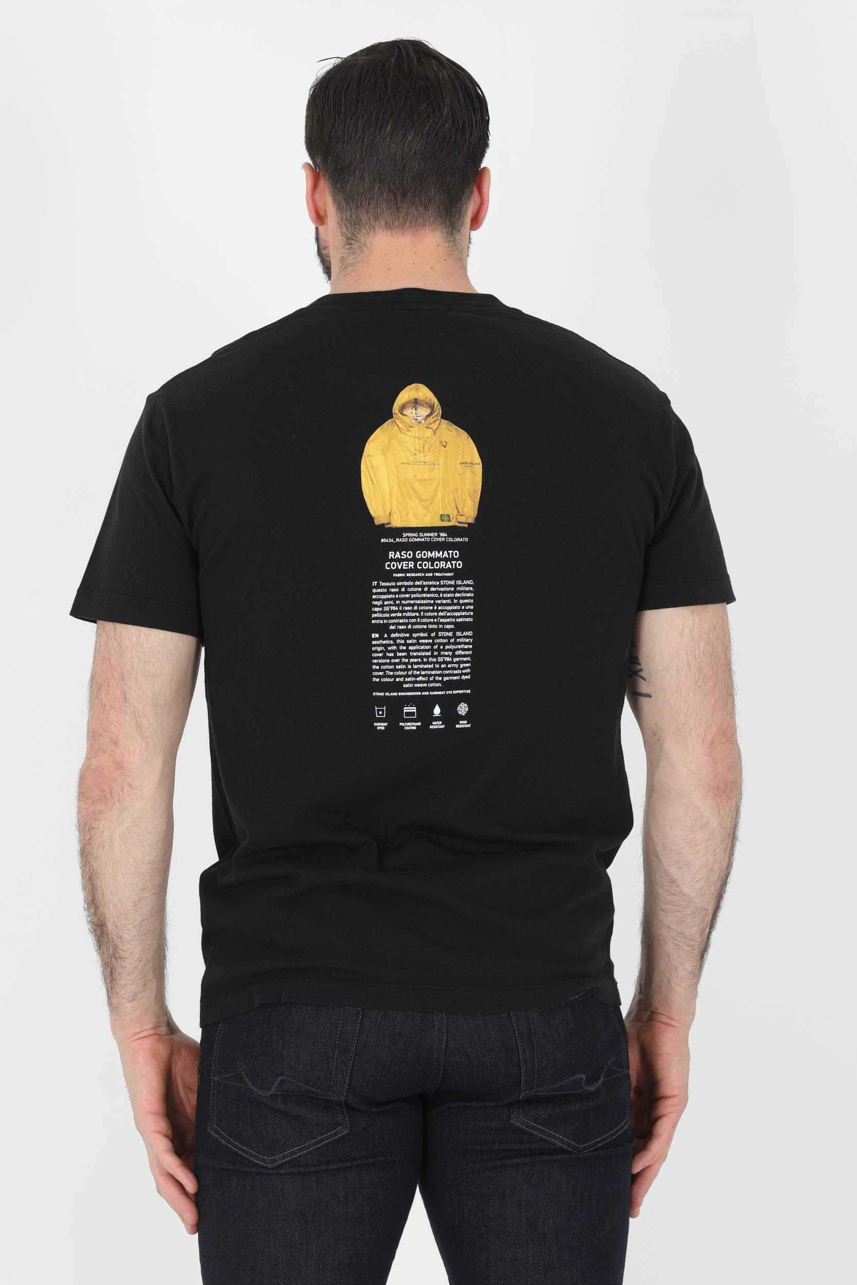 TEE-SHIRT STONE ISLAND NOIR 76152NS91-V0029