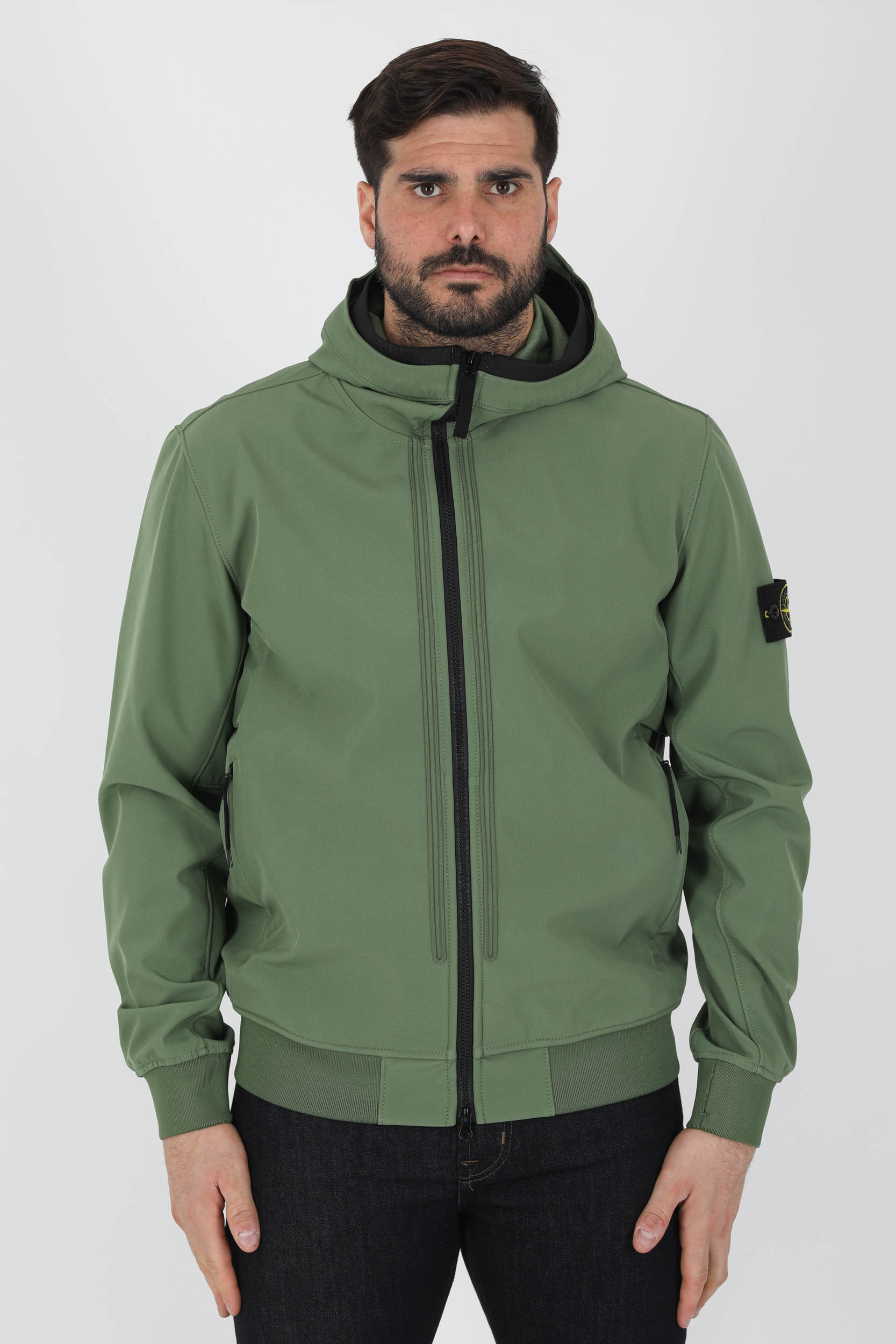 SOFT SHELL-R STONE ISLAND KAKI 761540427-V0058