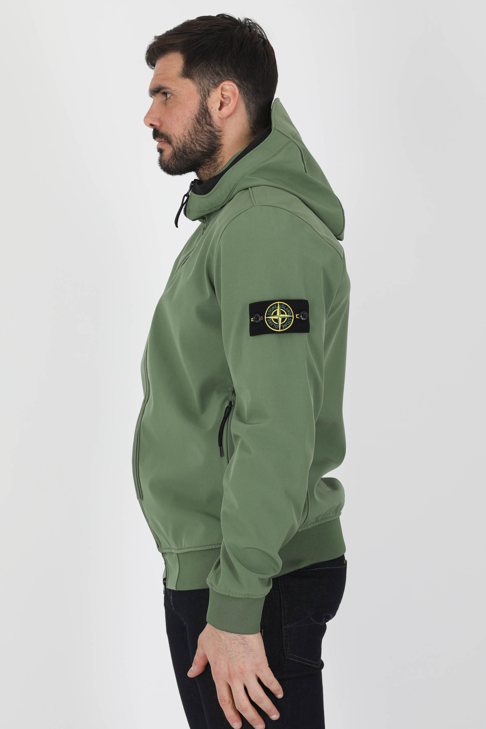SOFT SHELL-R STONE ISLAND KAKI 761540427-V0058