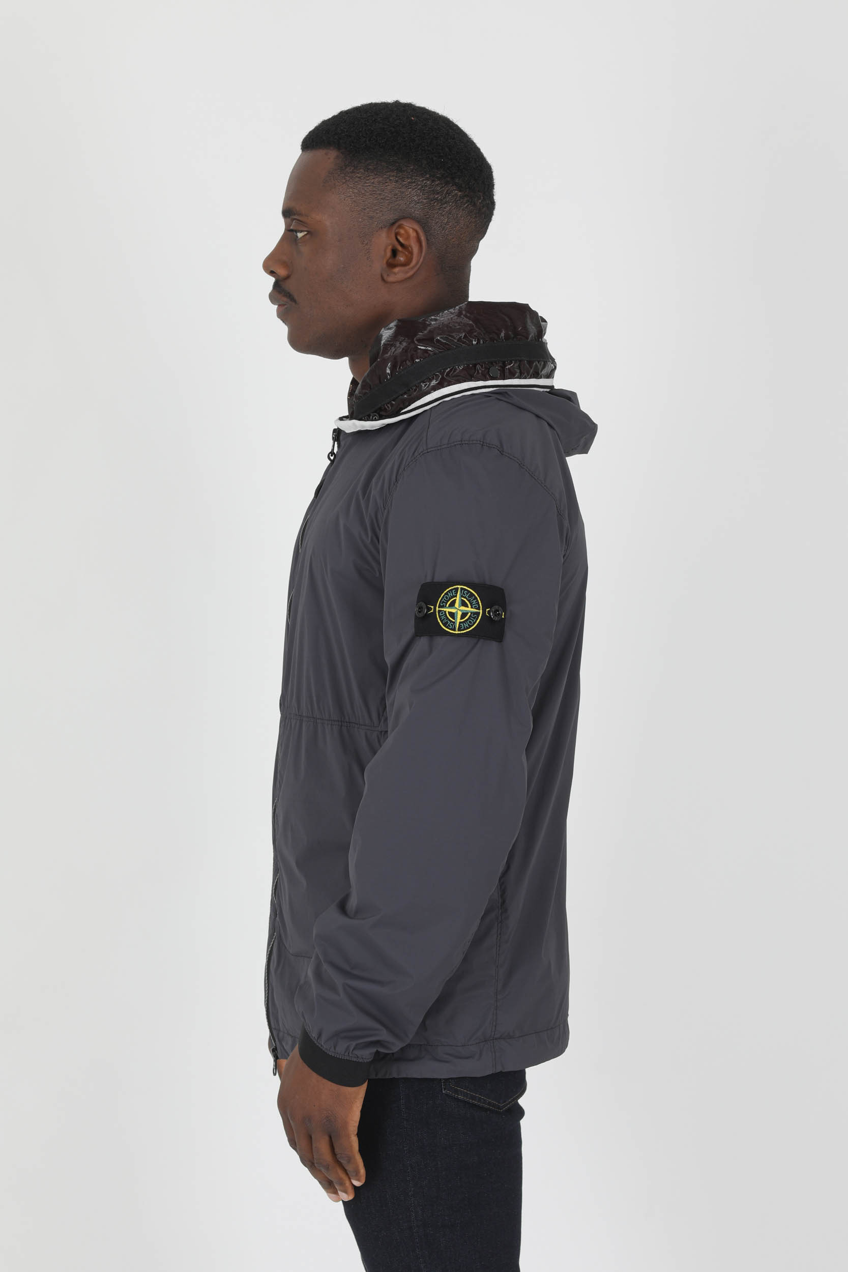 BLOUSON STONE ISLAND NYLON STRETCH GRIS ANTHRACITE 761541131-V0065