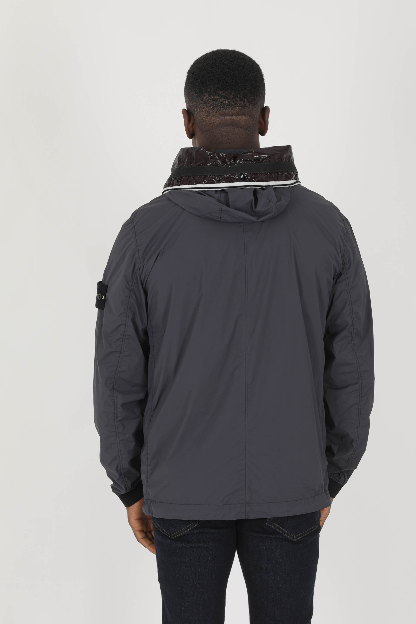 BLOUSON STONE ISLAND NYLON STRETCH GRIS ANTHRACITE 761541131-V0065