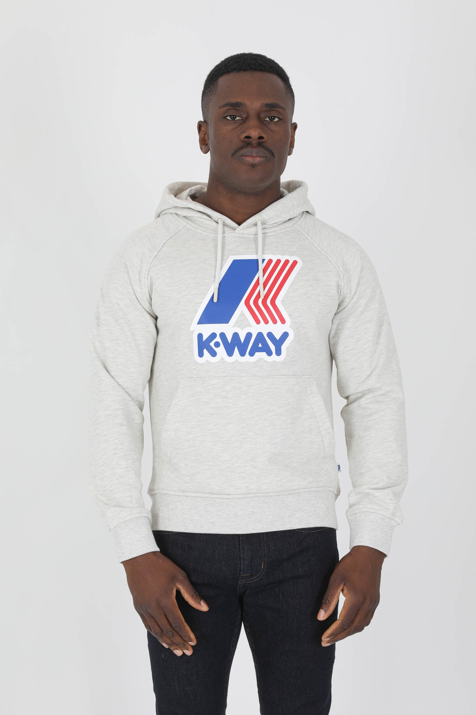 SWEAT A CAPUCHE KWAY GRIS K81131W-ADH