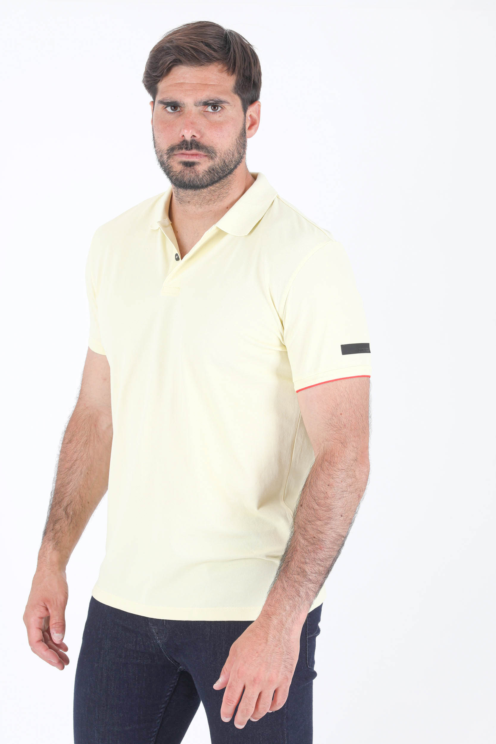 POLO RRD FIN JAUNE 22072-31