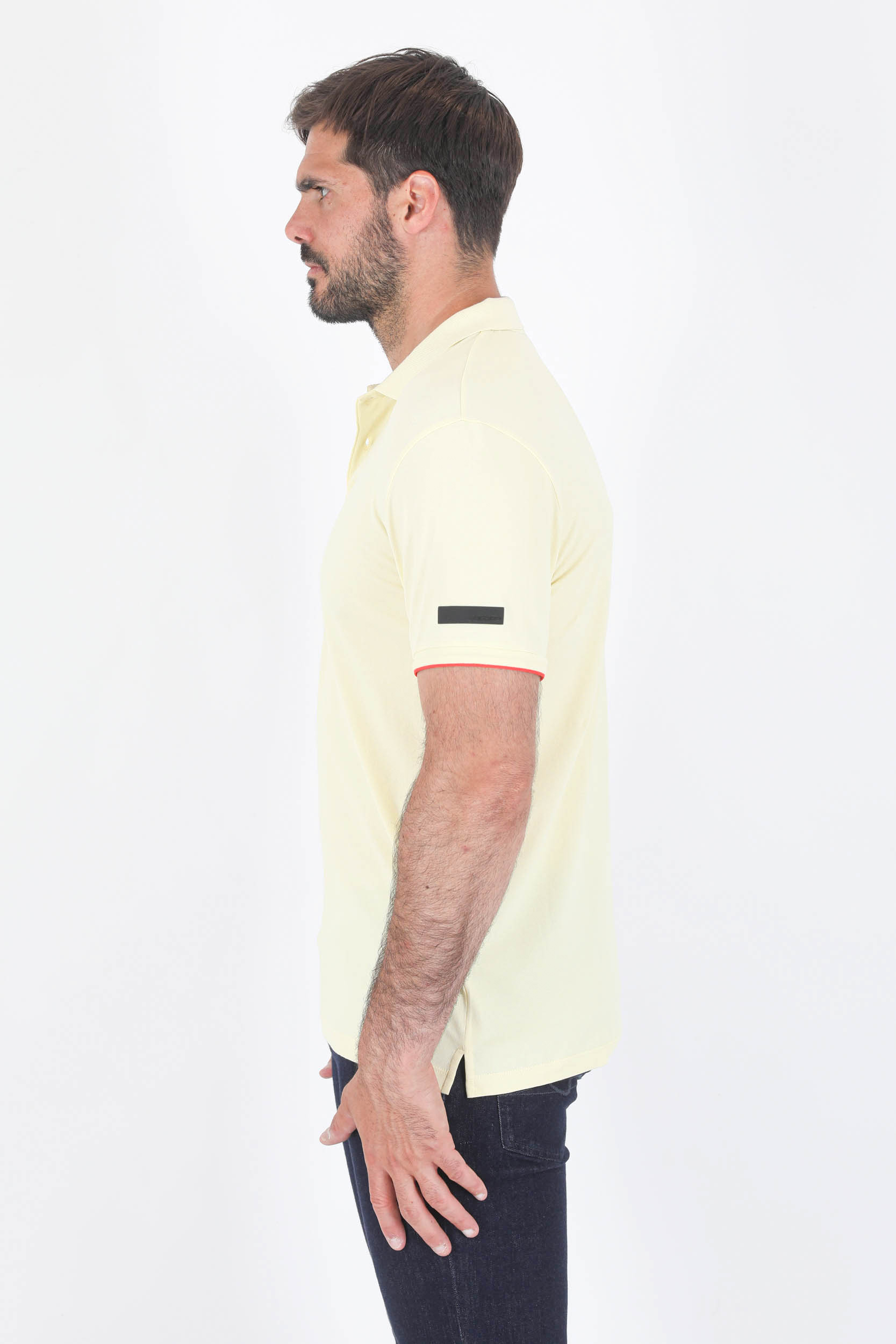POLO RRD FIN JAUNE 22072-31