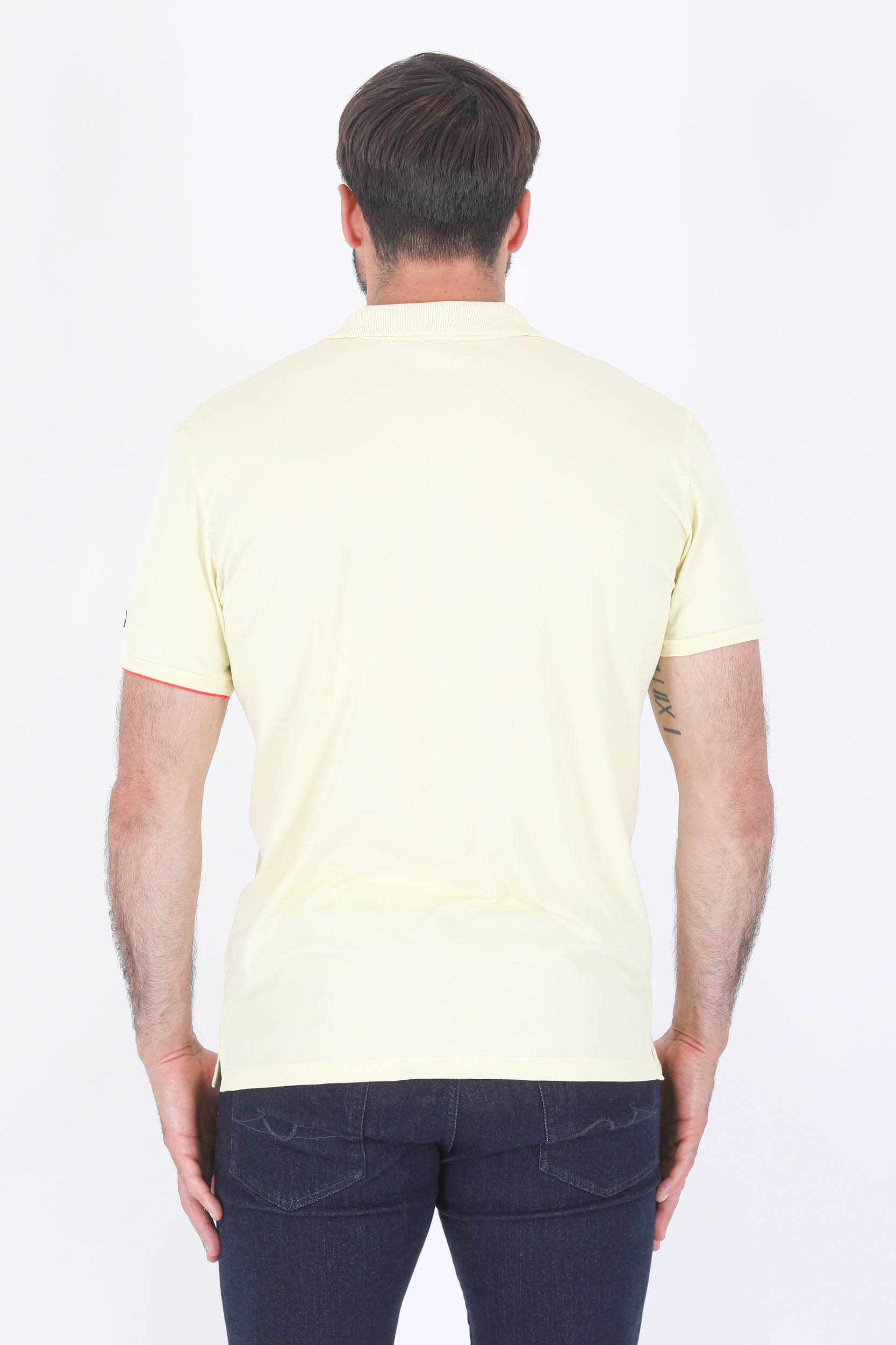 POLO RRD FIN JAUNE 22072-31