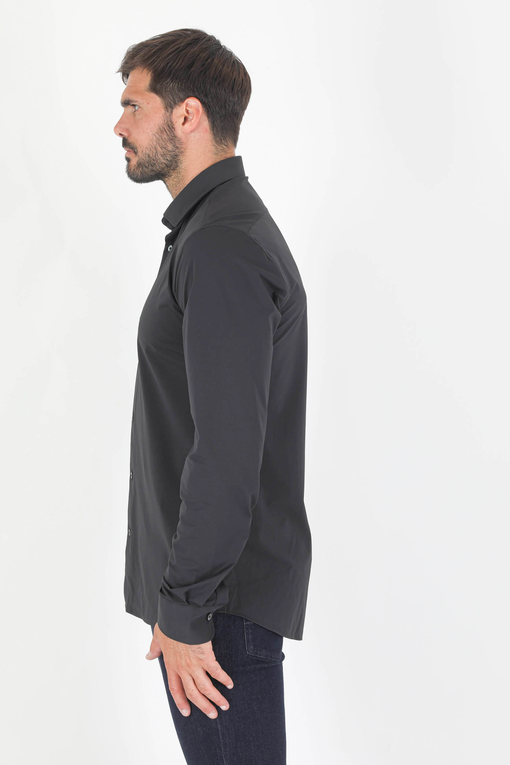 CHEMISE RRD NOIR 22092-10
