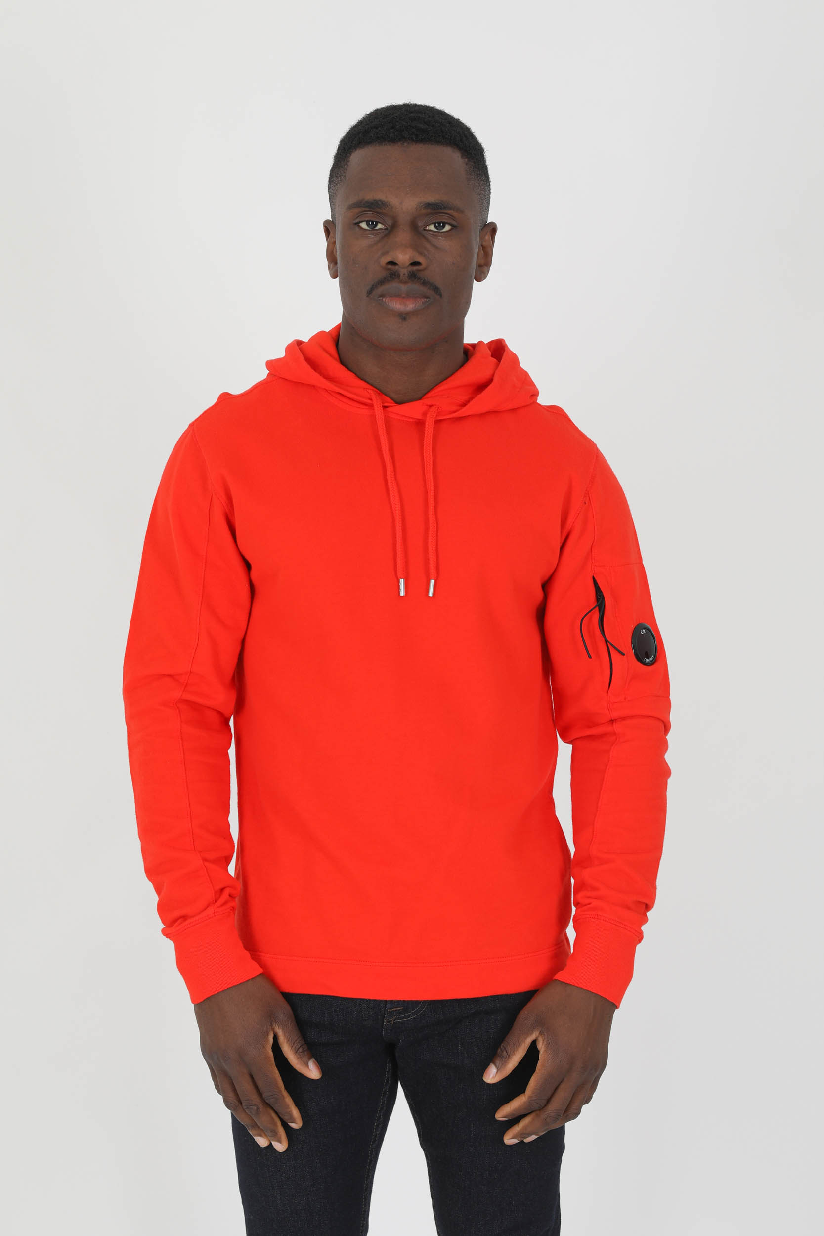 SWEAT A CAPUCHE C.P COMPANY FIN ROUGE S033A-455