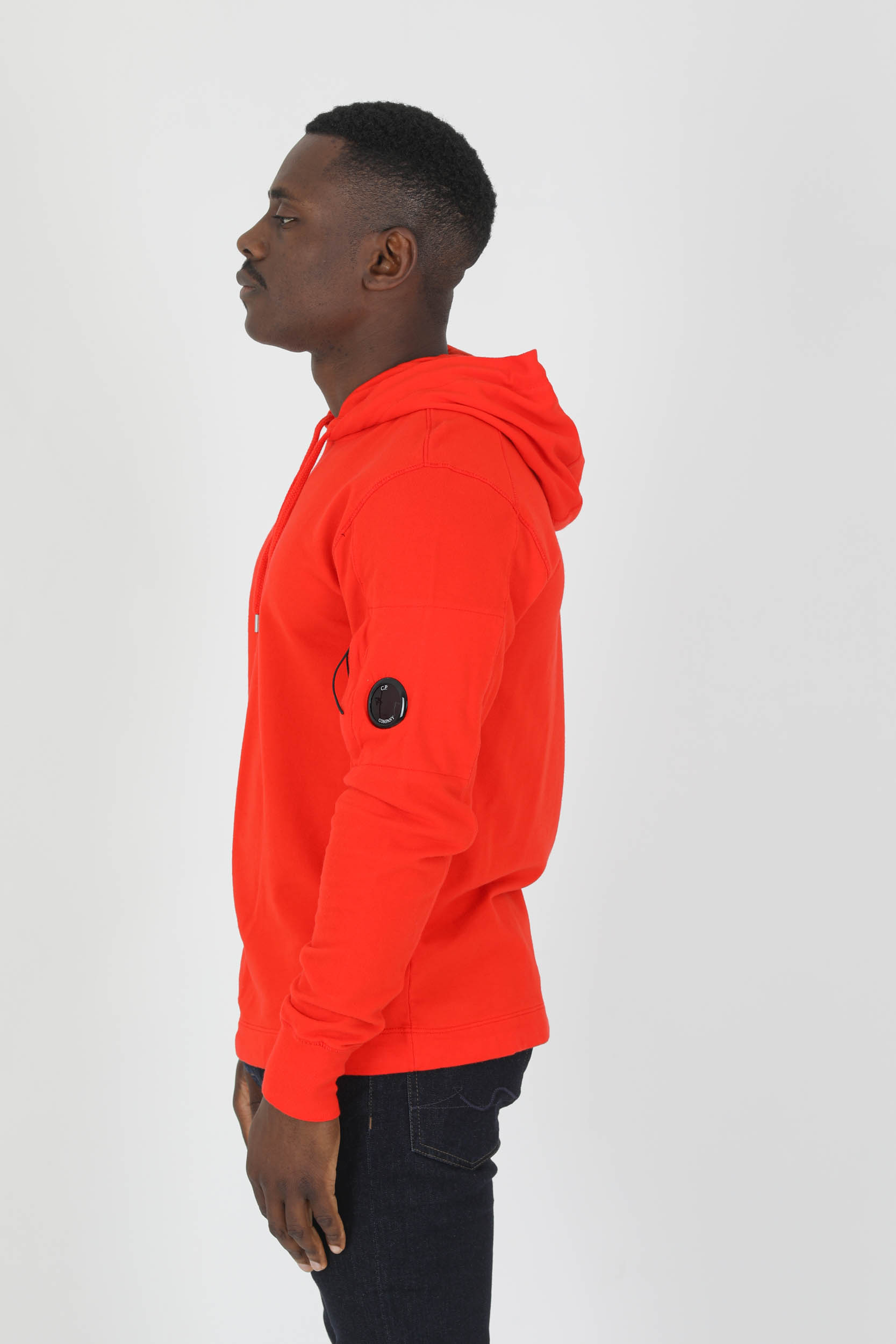 SWEAT A CAPUCHE C.P COMPANY FIN ROUGE S033A-455