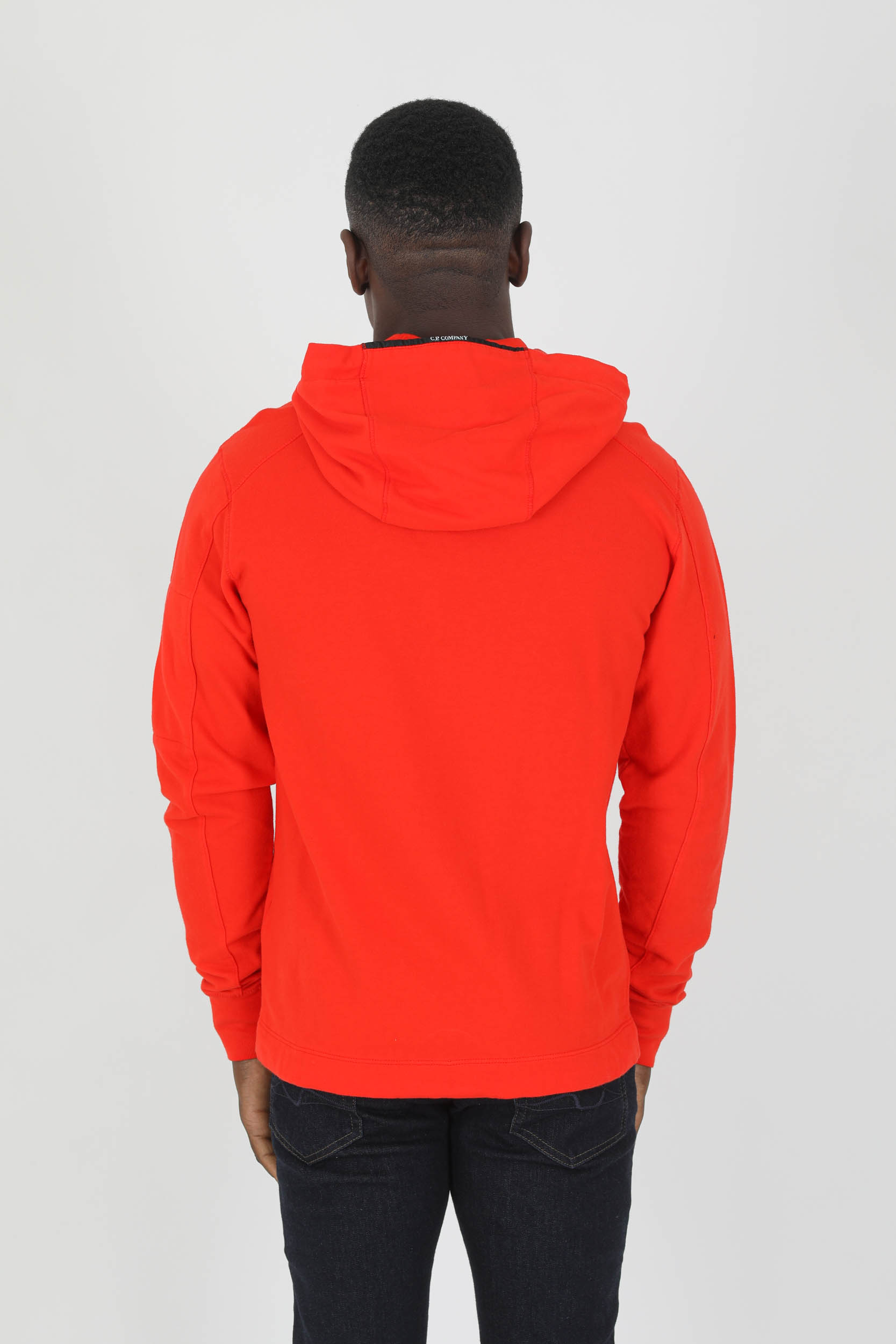 SWEAT A CAPUCHE C.P COMPANY FIN ROUGE S033A-455