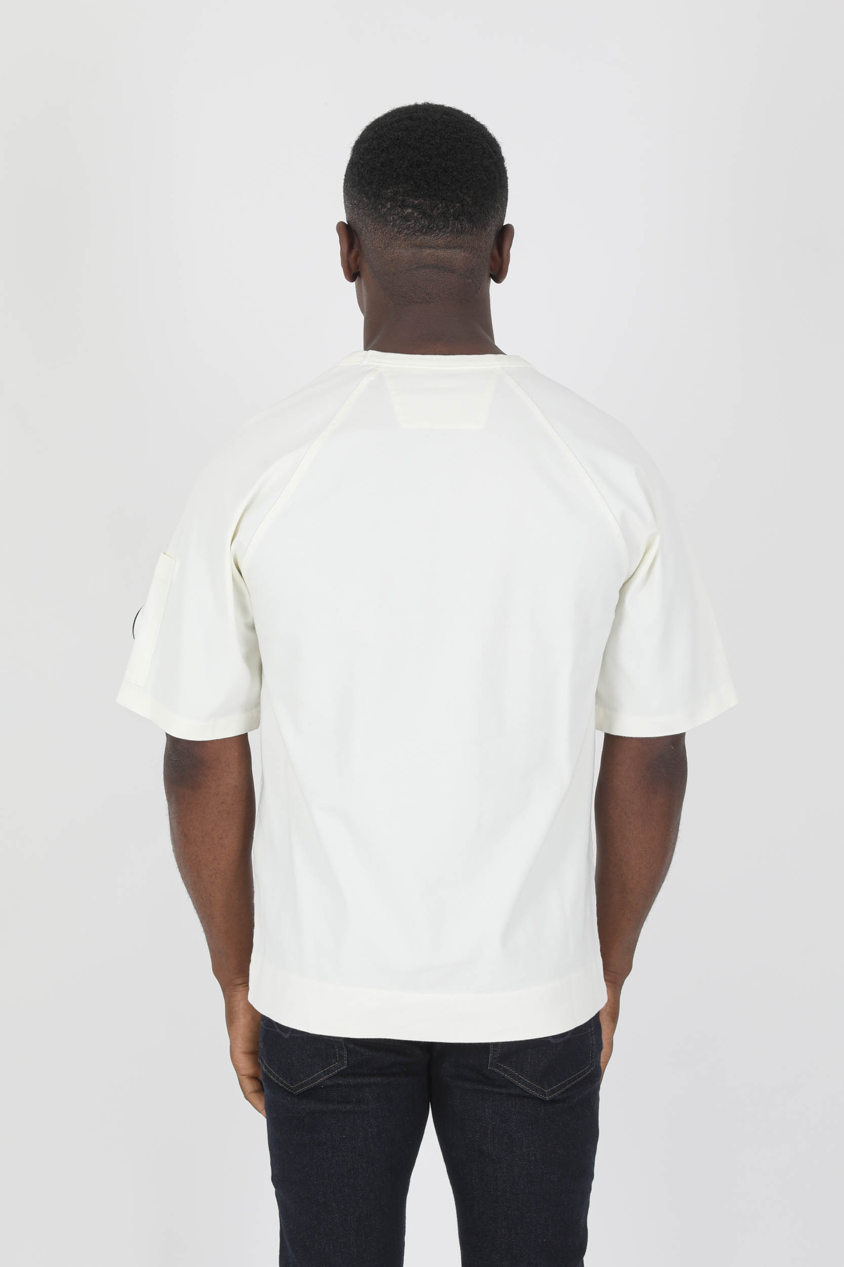 T-SHIRT C.P COMPANY BLANC HUBLOT S190A-103