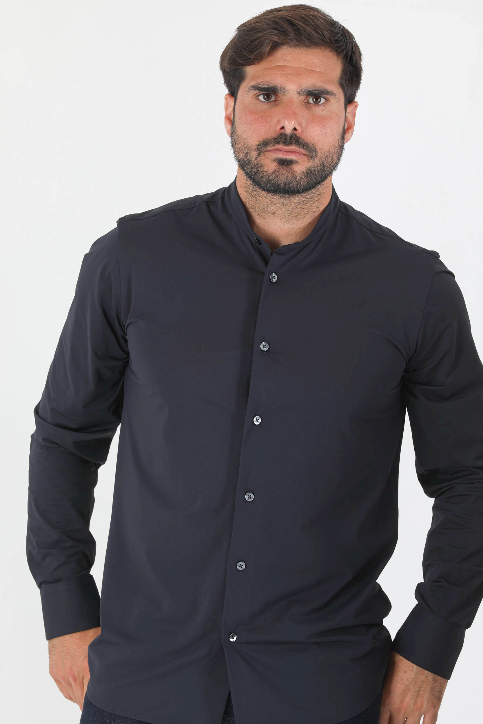 CHEMISE RRD COL MAO MARINE 22090-60
