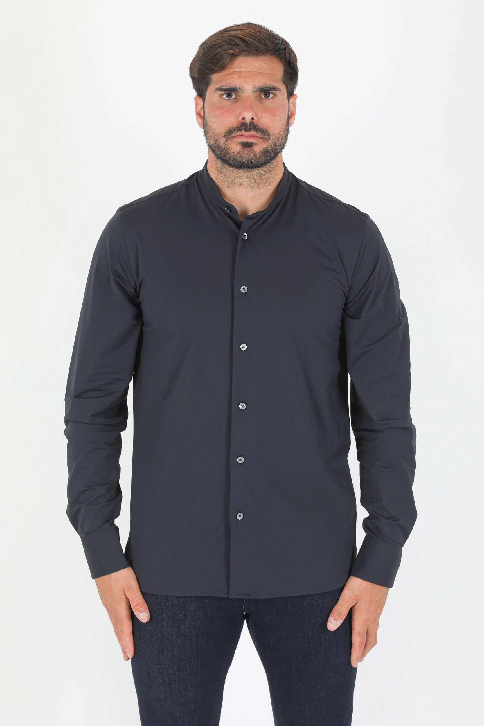 CHEMISE RRD COL MAO MARINE 22090-60