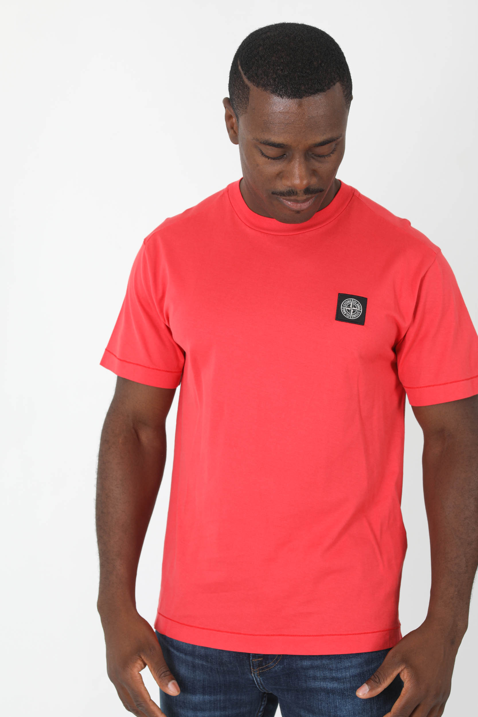 T-SHIRT STONE ISLAND ROUGE 771524113-V0010