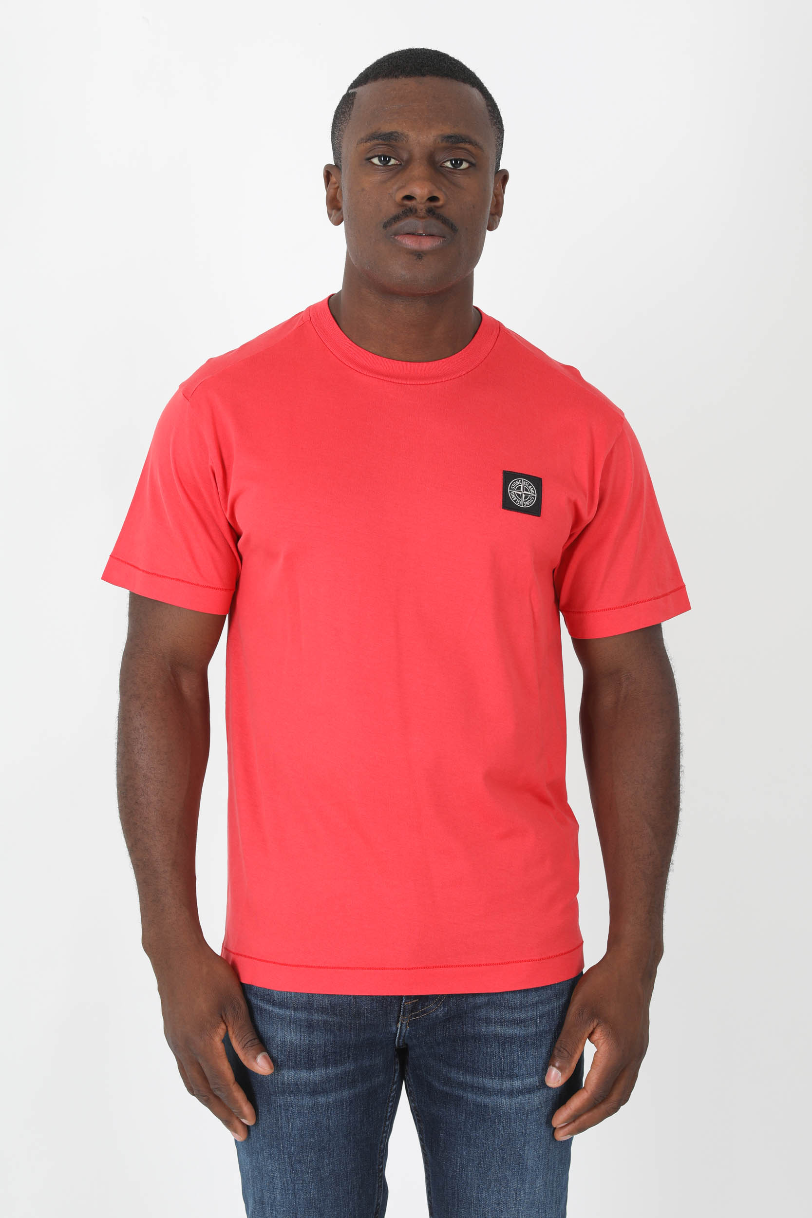 T-SHIRT STONE ISLAND ROUGE 771524113-V0010