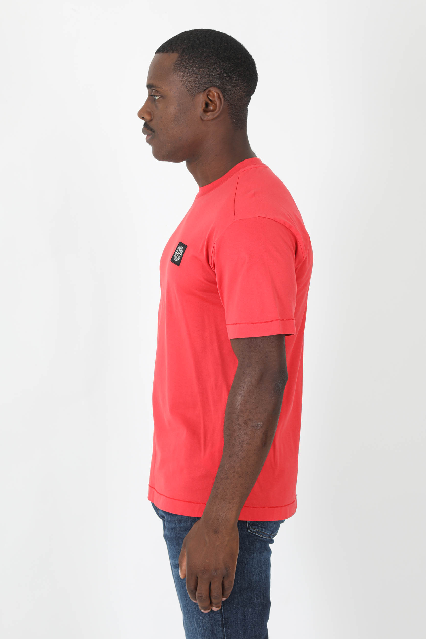 T-SHIRT STONE ISLAND ROUGE 771524113-V0010
