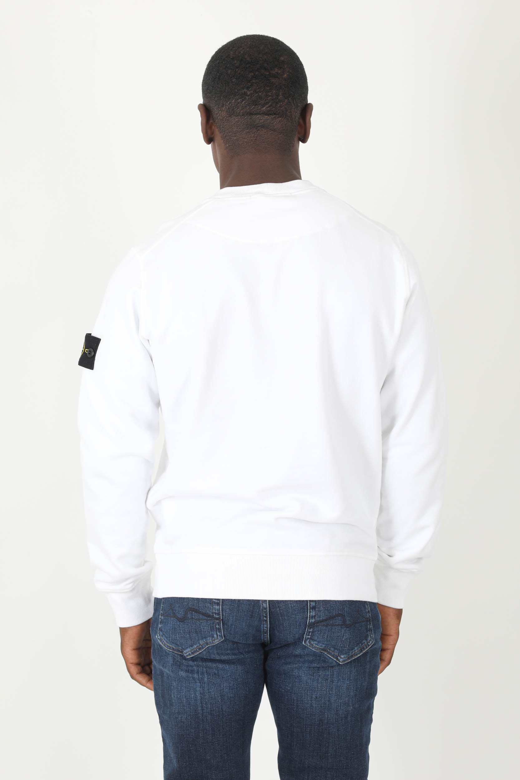 SWEAT STONE ISLAND BLANC 771563020-V0001