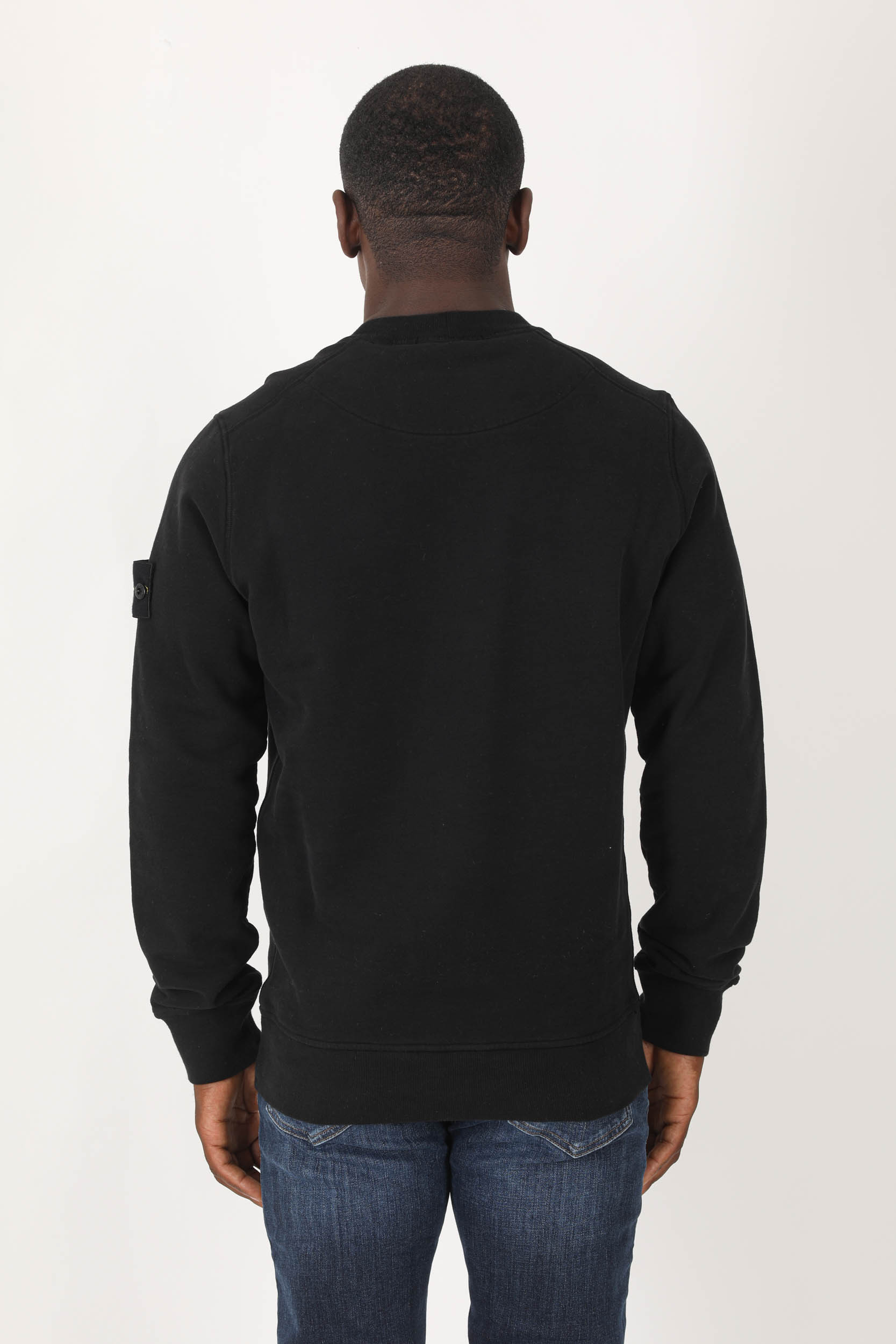 SWEAT STONE ISLAND NOIR 771563020-V0029