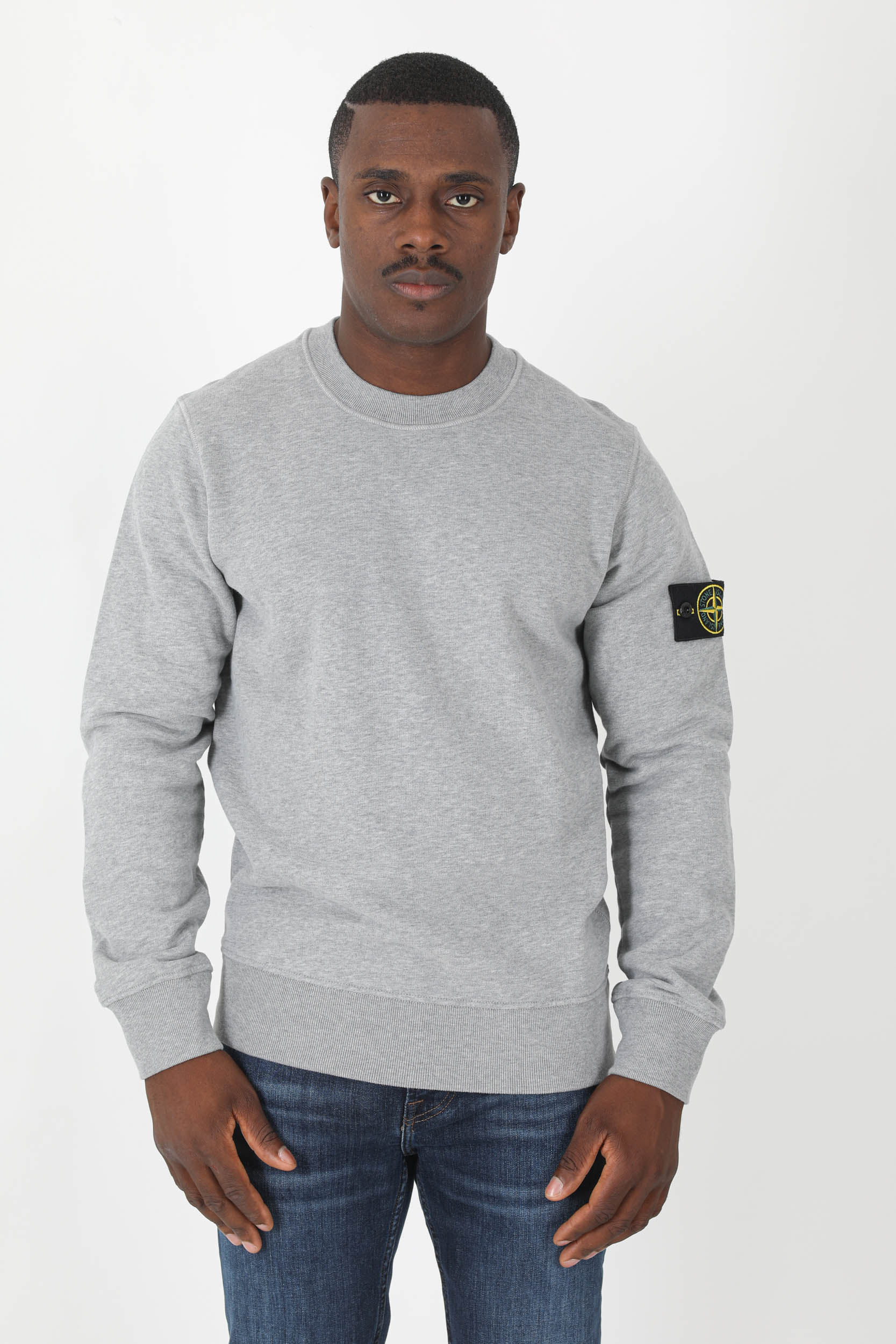 SWEAT STONE ISLAND GRIS 771563020-V0M64