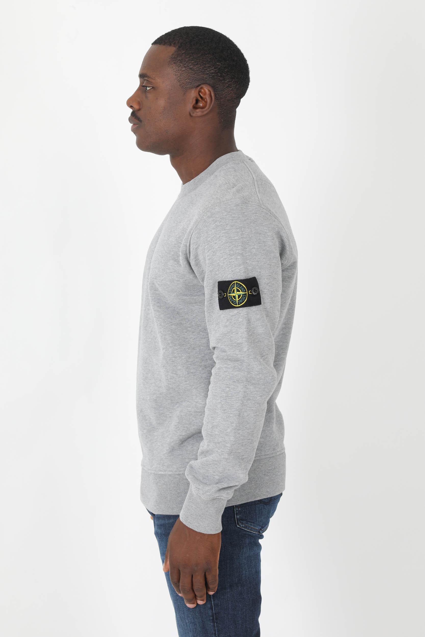 SWEAT STONE ISLAND GRIS 771563020-V0M64