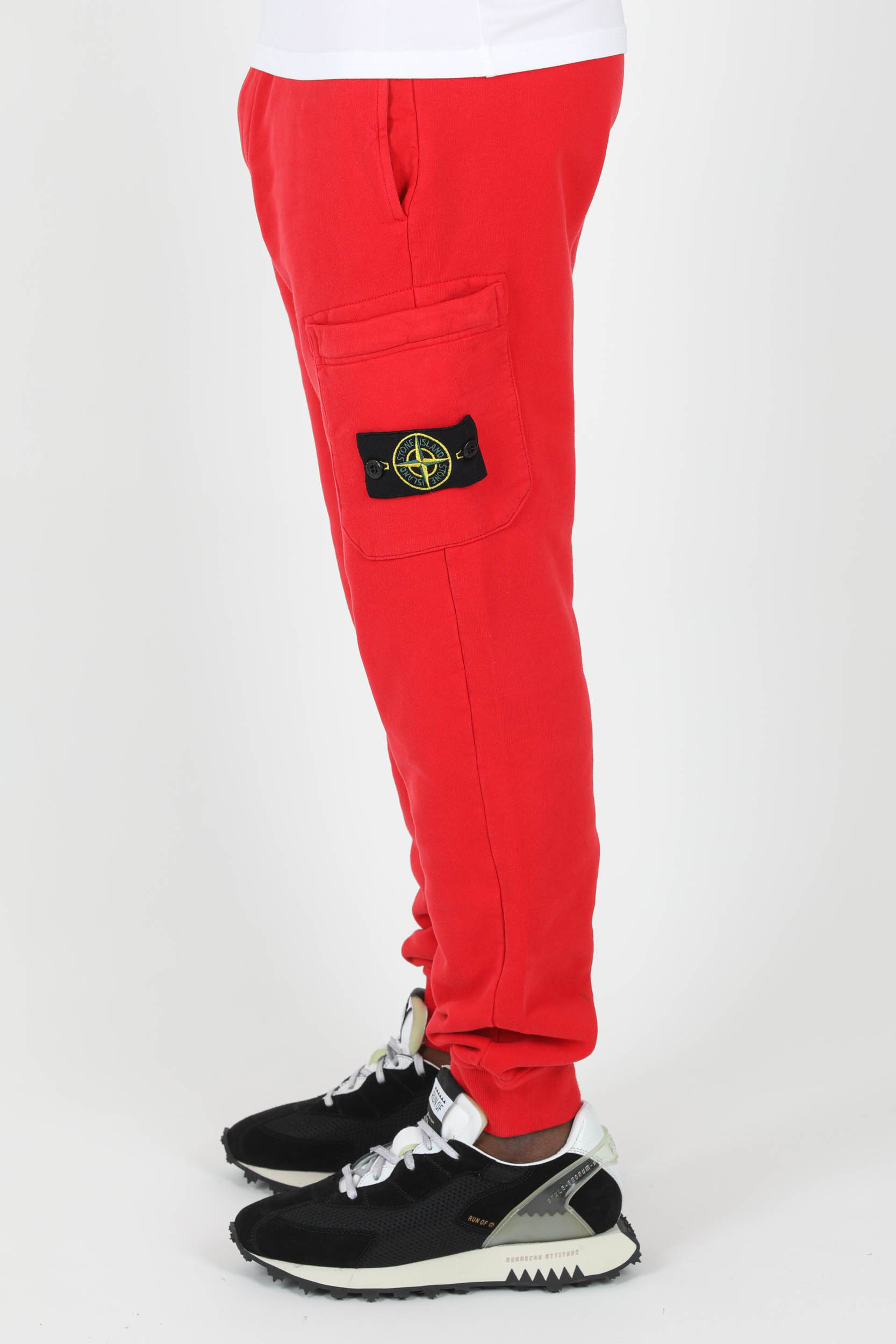 BAS DE JOGGING STONE ISLAND ROUGE 771564520-V0010