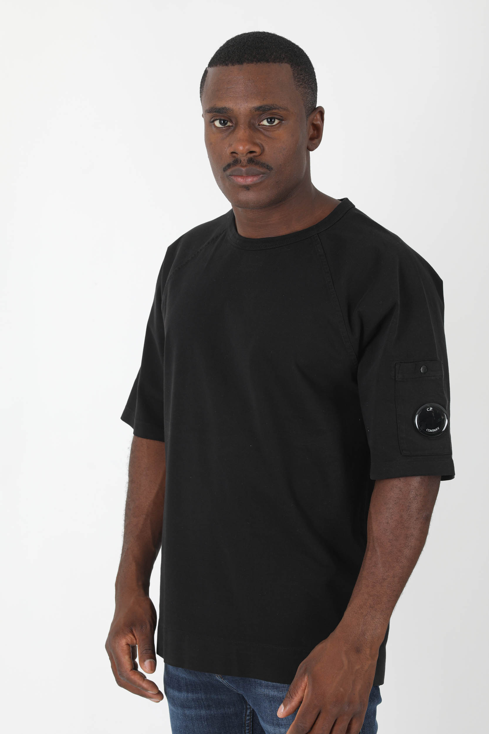 T-SHIRT OVERSIZE C.P COMPANY NOIR S230A-999