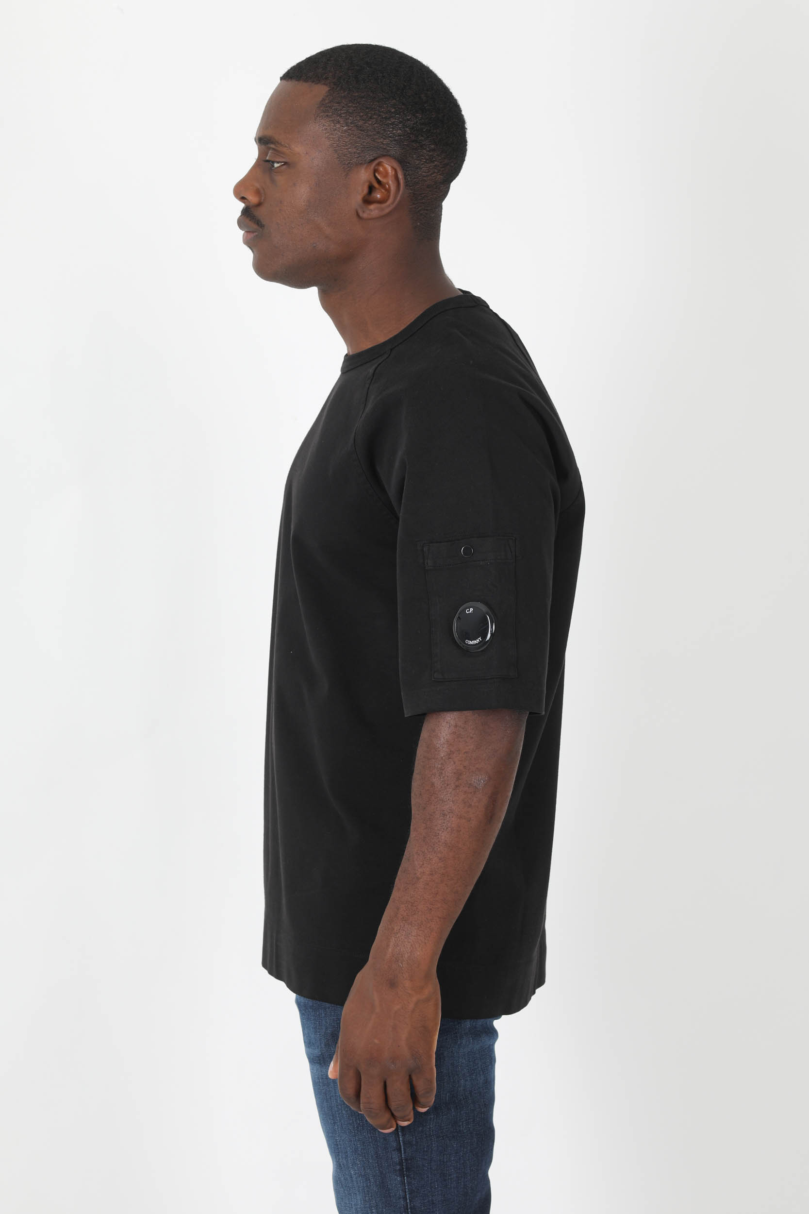 T-SHIRT OVERSIZE C.P COMPANY NOIR S230A-999