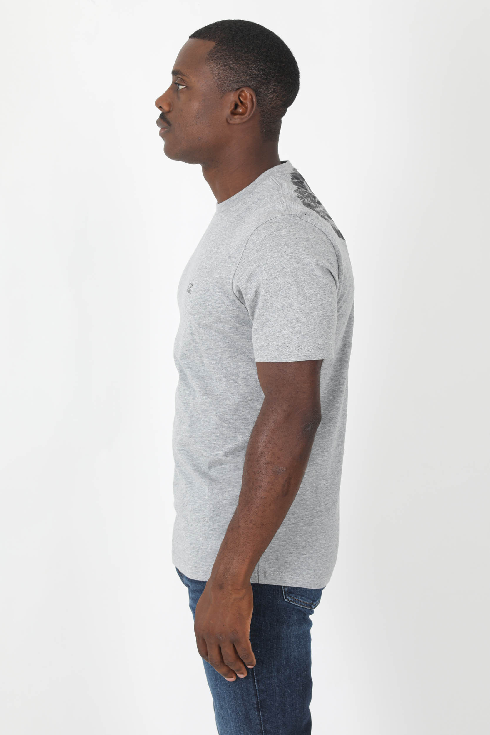 T-SHIRT C.P COMPANY LUNETTES GRIS S044A-M93