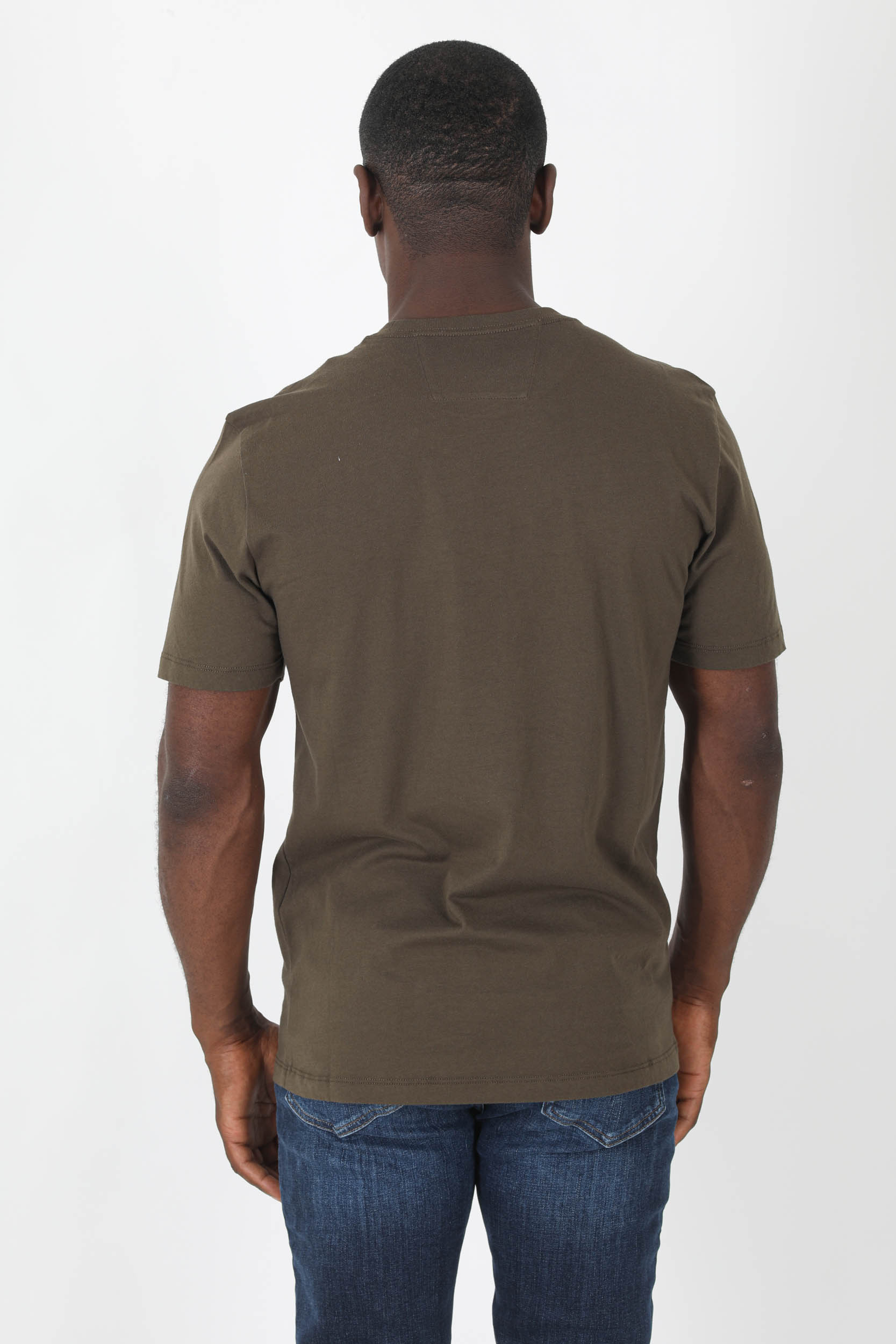 T-SHIRT C.P COMPANY KAKI PETIT LOGO S046A-683