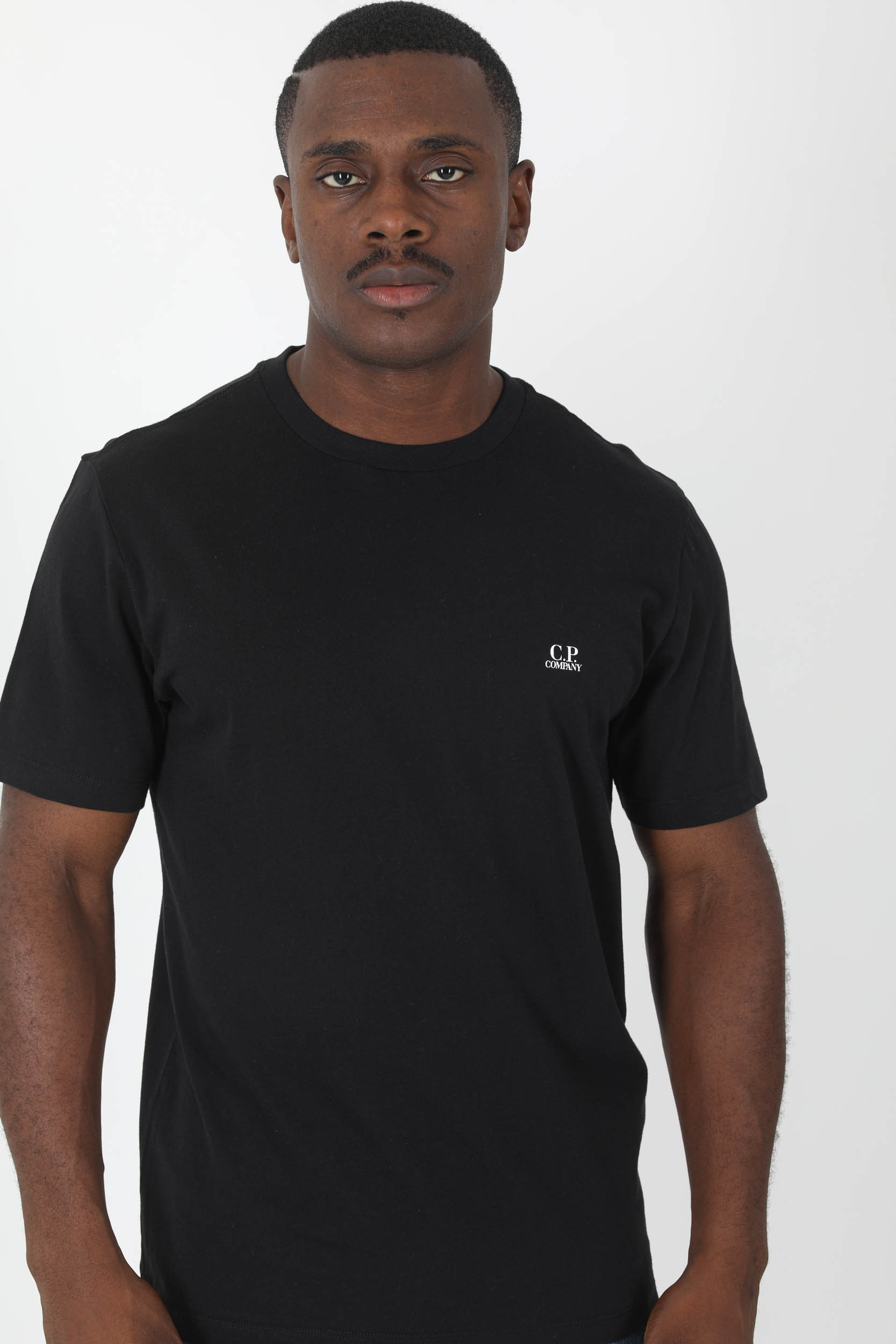 T-SHIRT C.P COMPANY NOIR PETIT LOGO S046A-999