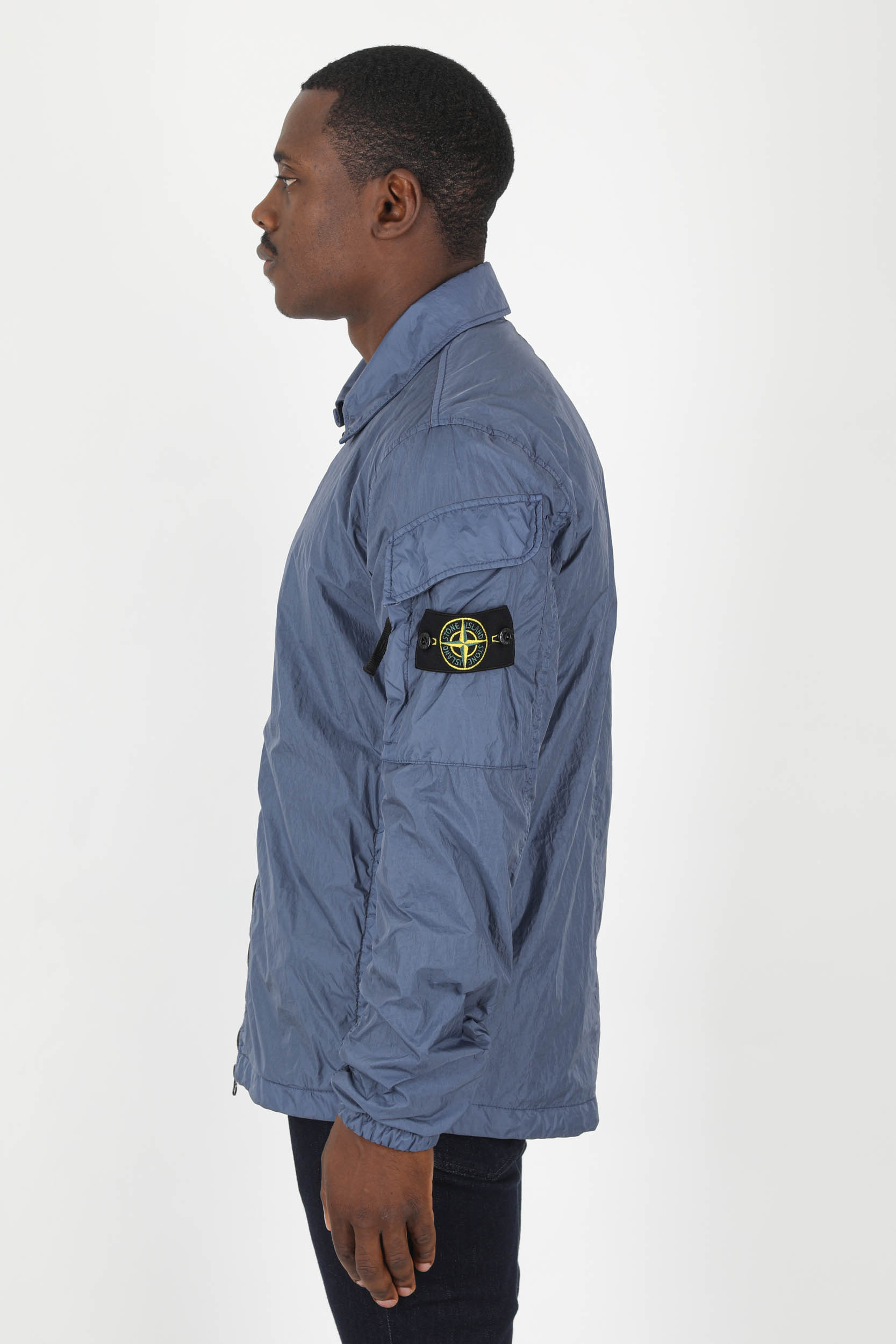 BLOUSON SURECHEMISE STONE ISLAND BLEU 771510223-V0024