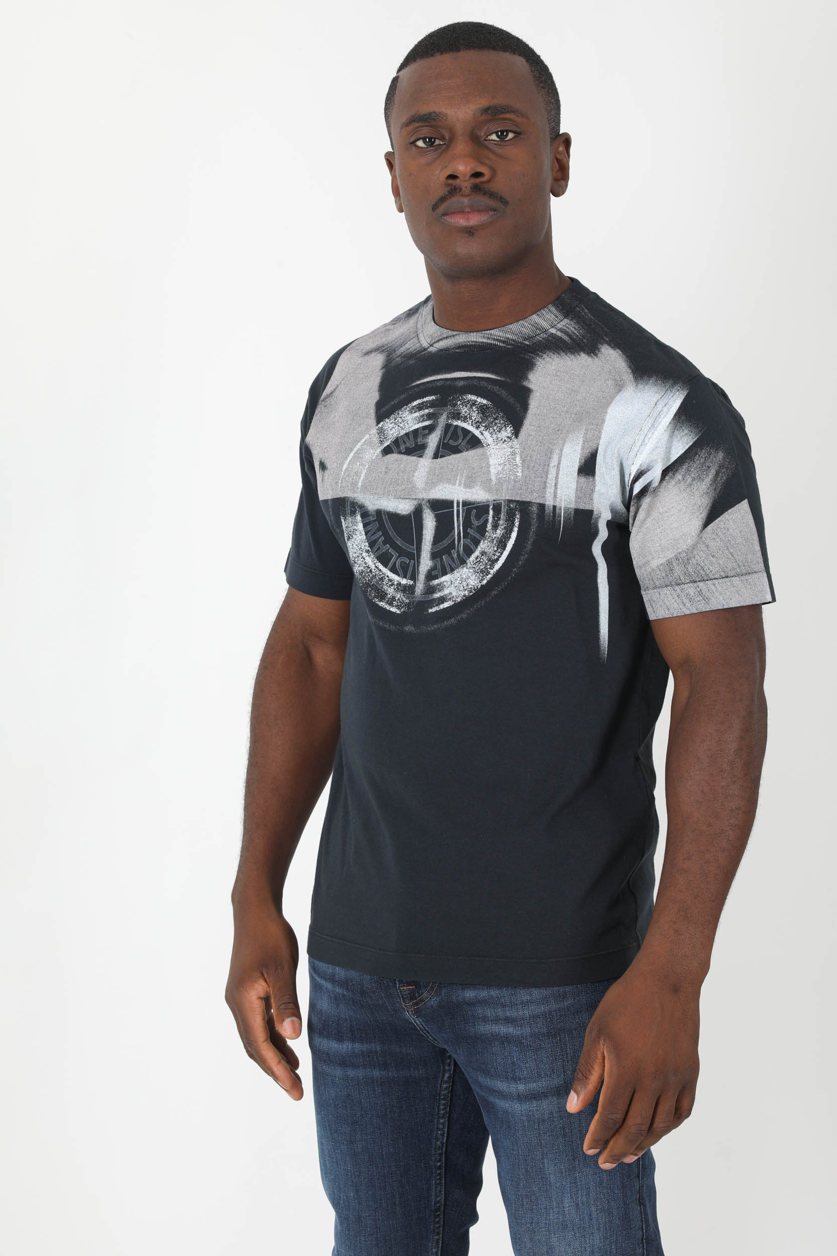 T-SHIRT STONE ISLAND MARINE LOGO 77152NS88-V0020