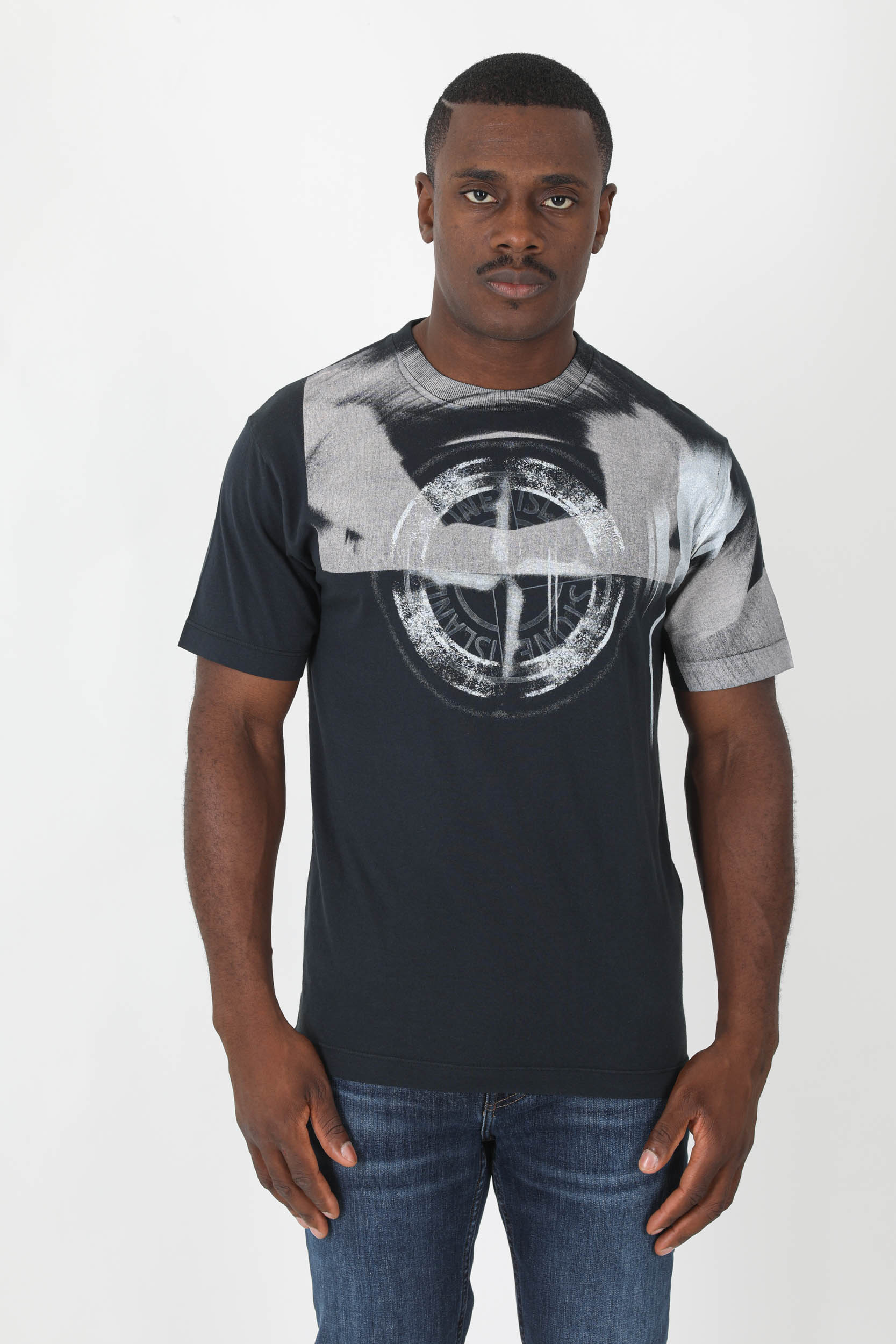 T-SHIRT STONE ISLAND MARINE LOGO 77152NS88-V0020