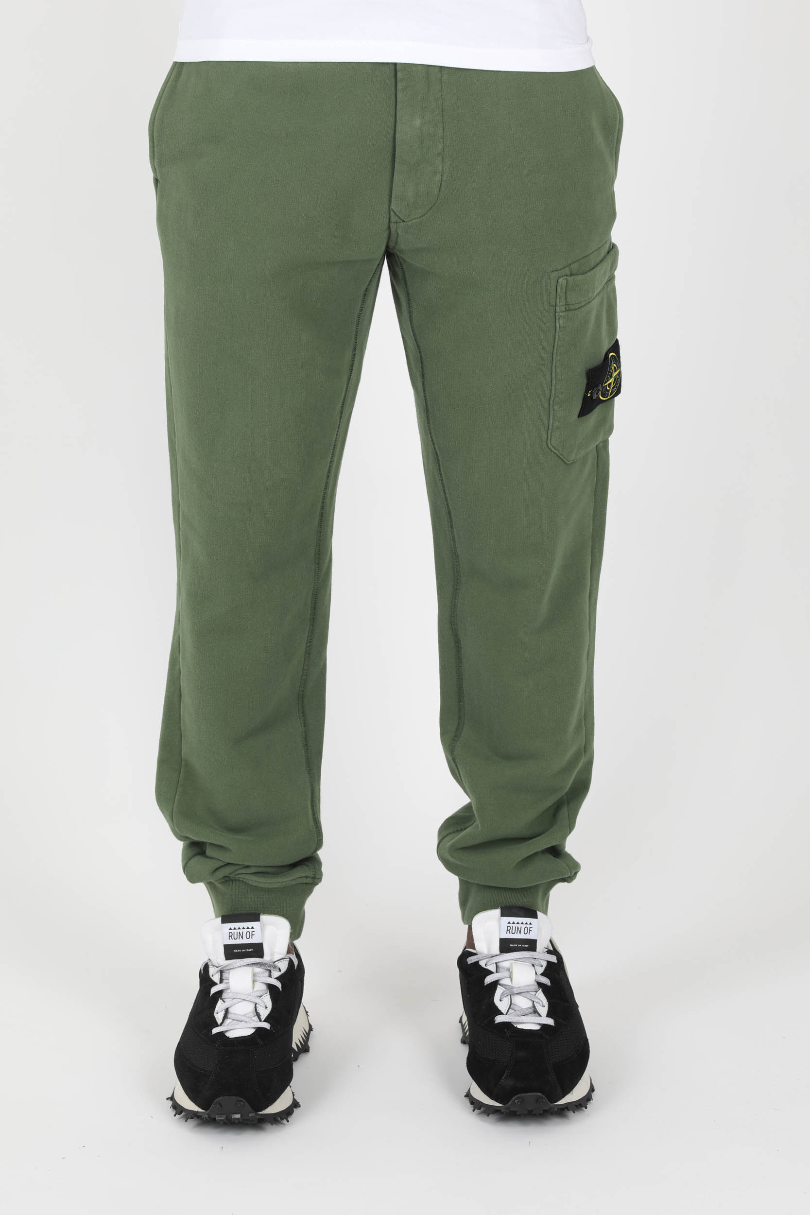 BAS DE JOGGING STONE ISLAND KAKI 771564520-V0058