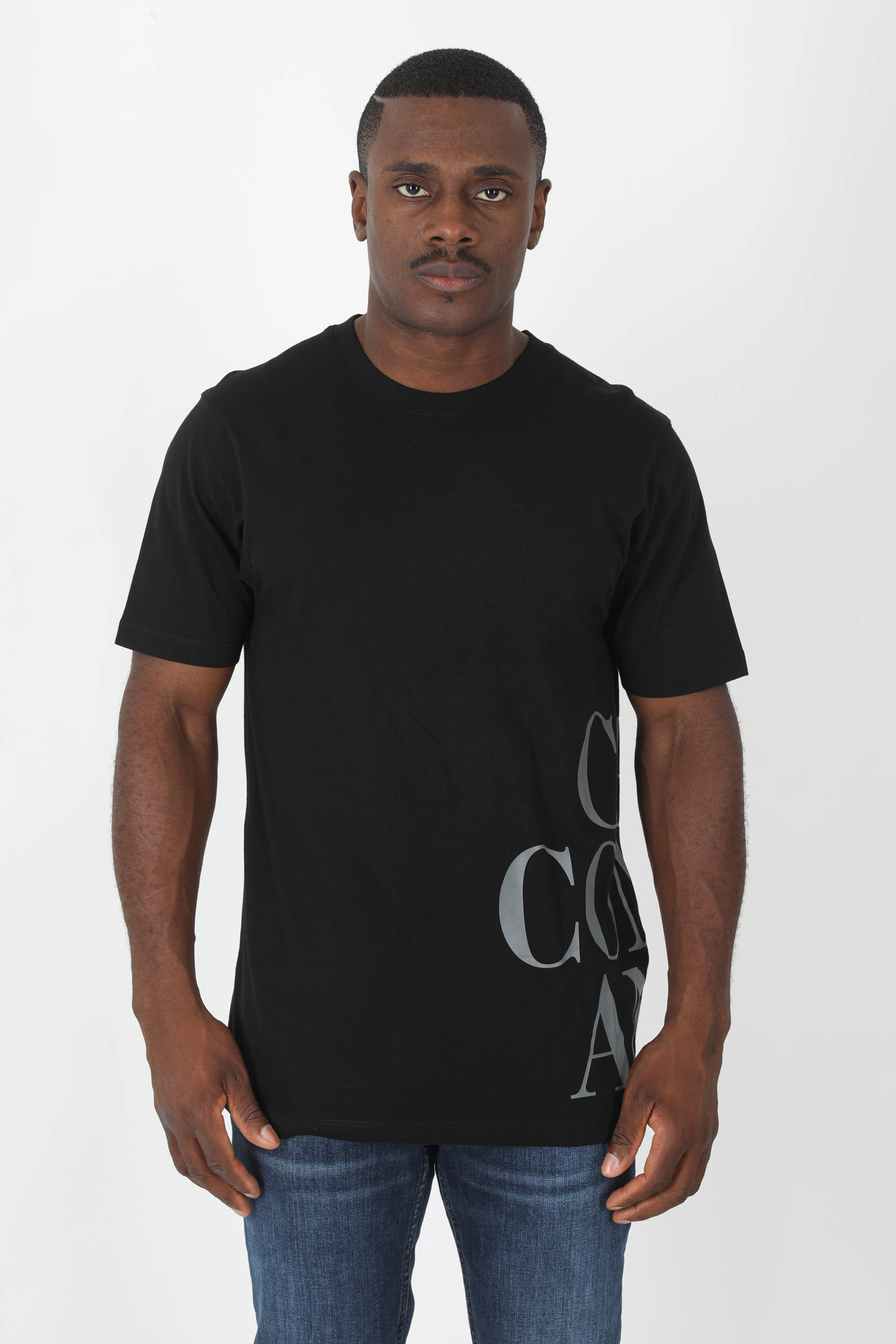 T-SHIRT C.P COMPANY NOIR LOGO  S146A-999