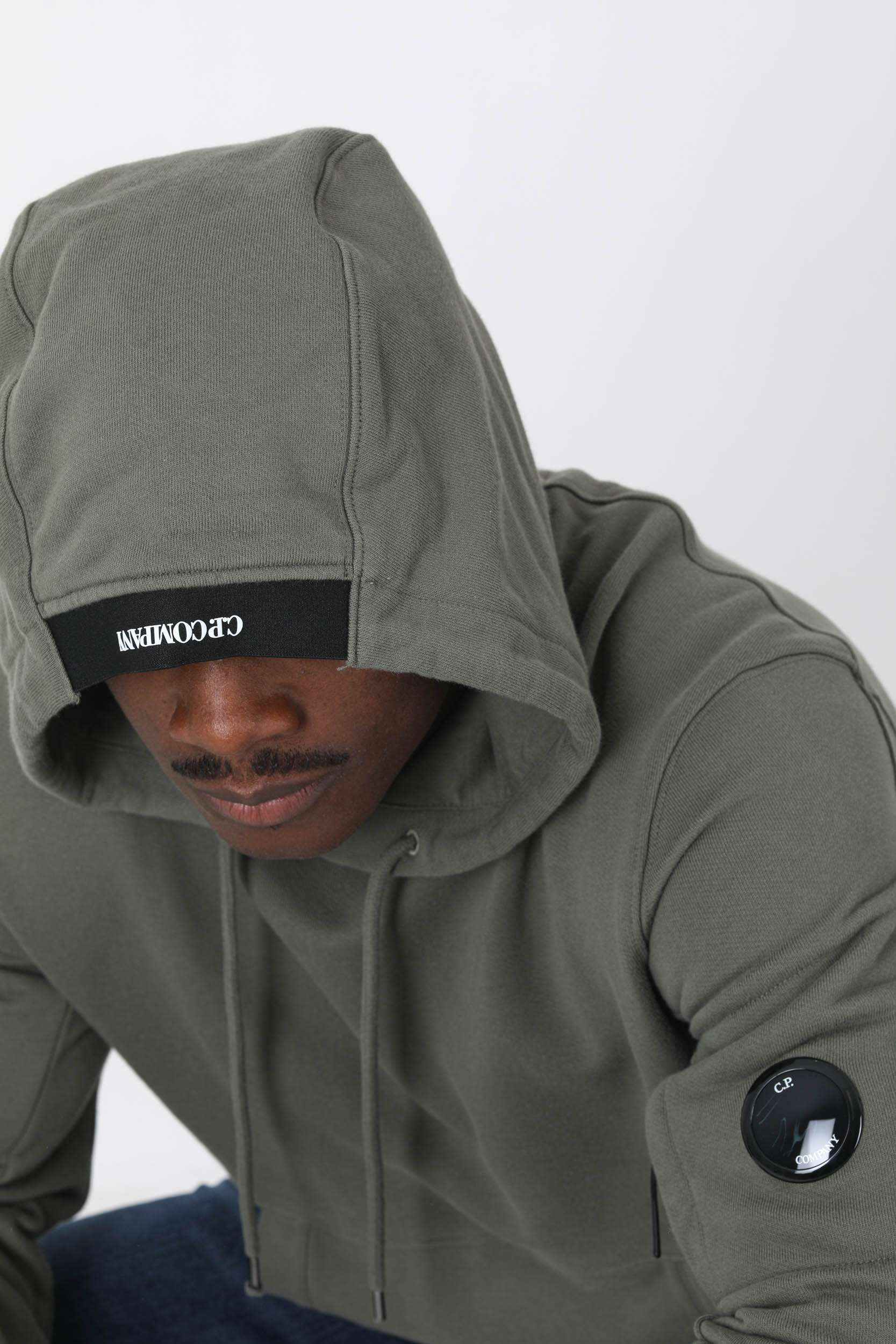 SWEAT A CAPUCHE C.P COMPANY VERT SAUGE S023A-669