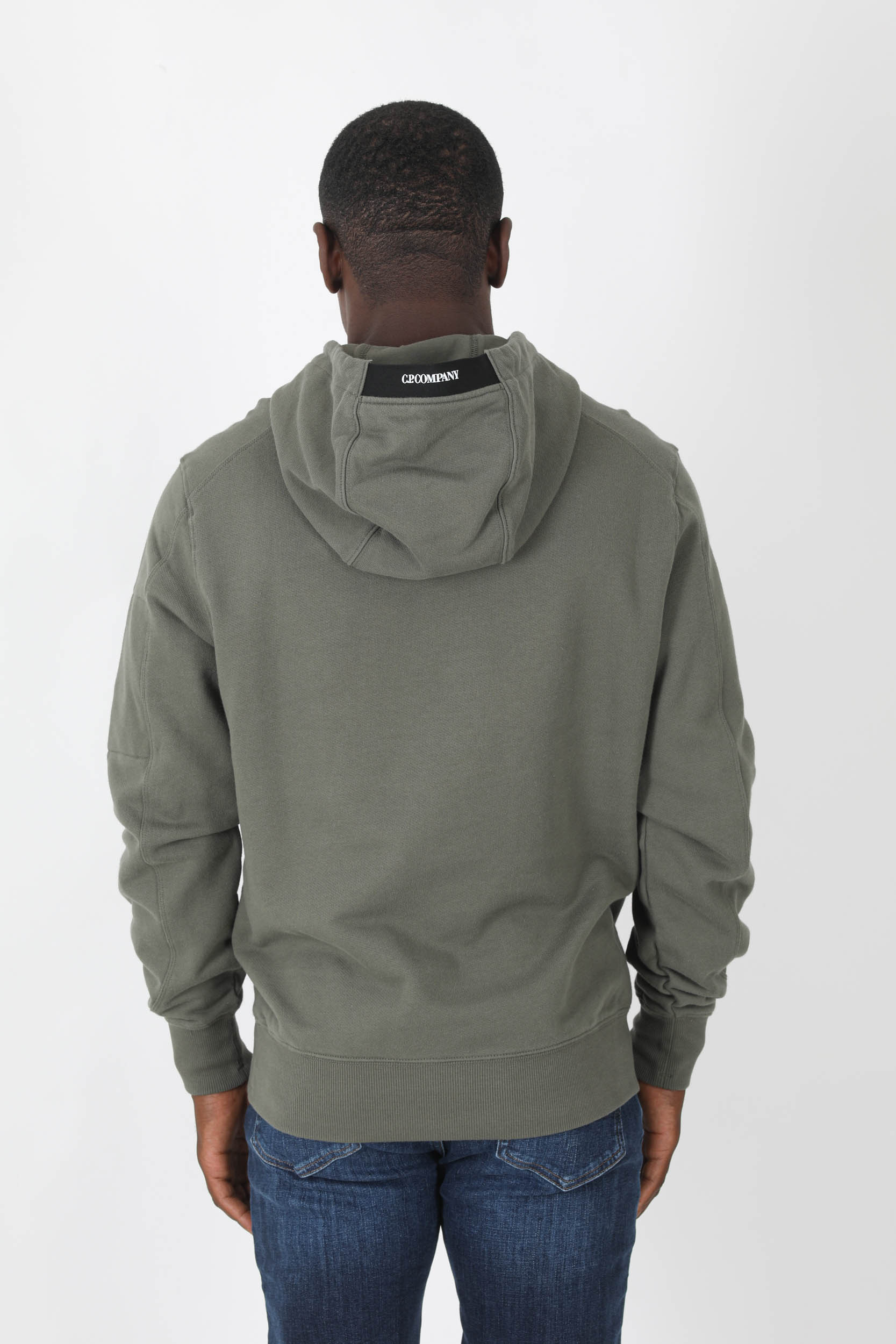 SWEAT A CAPUCHE C.P COMPANY VERT SAUGE S023A-669