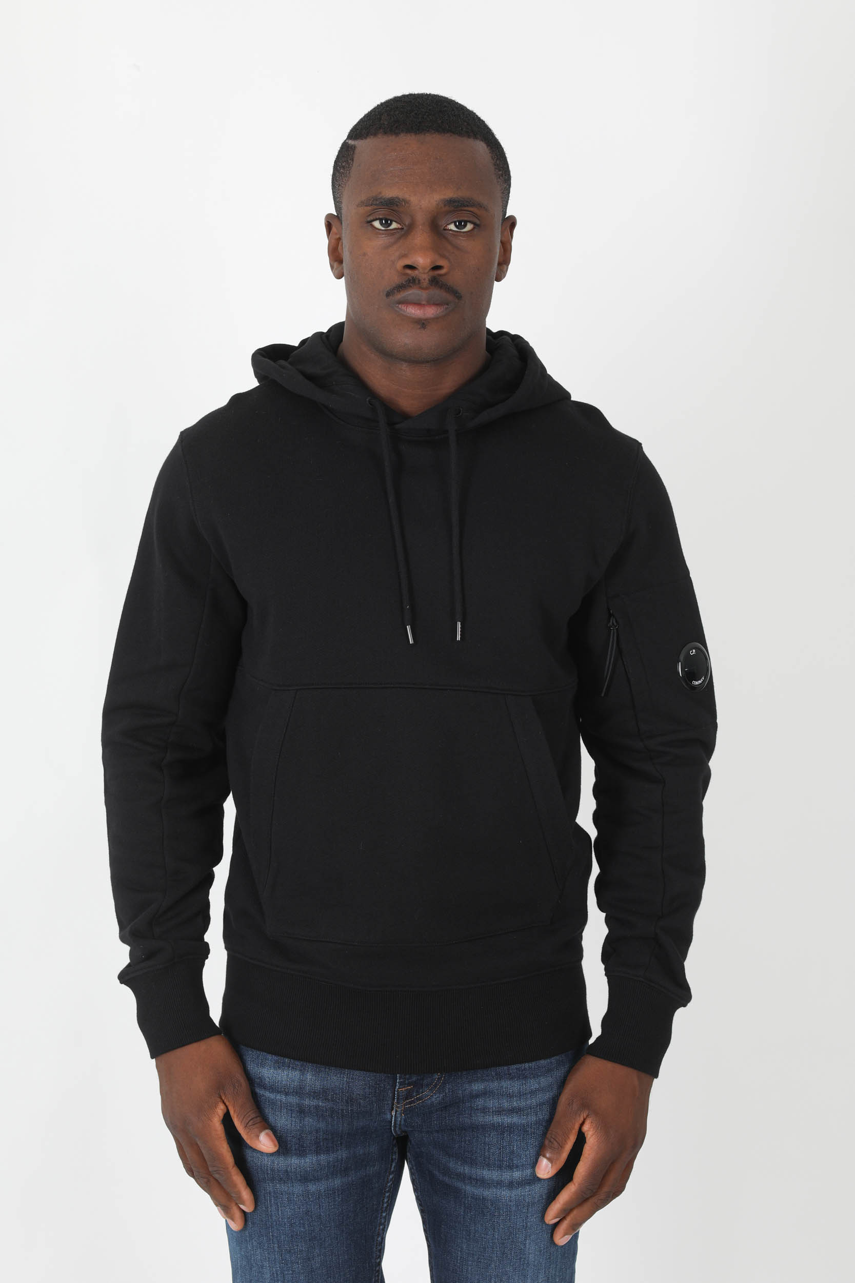 SWEAT A CAPUCHE C.P COMPANY NOIR S023A-999