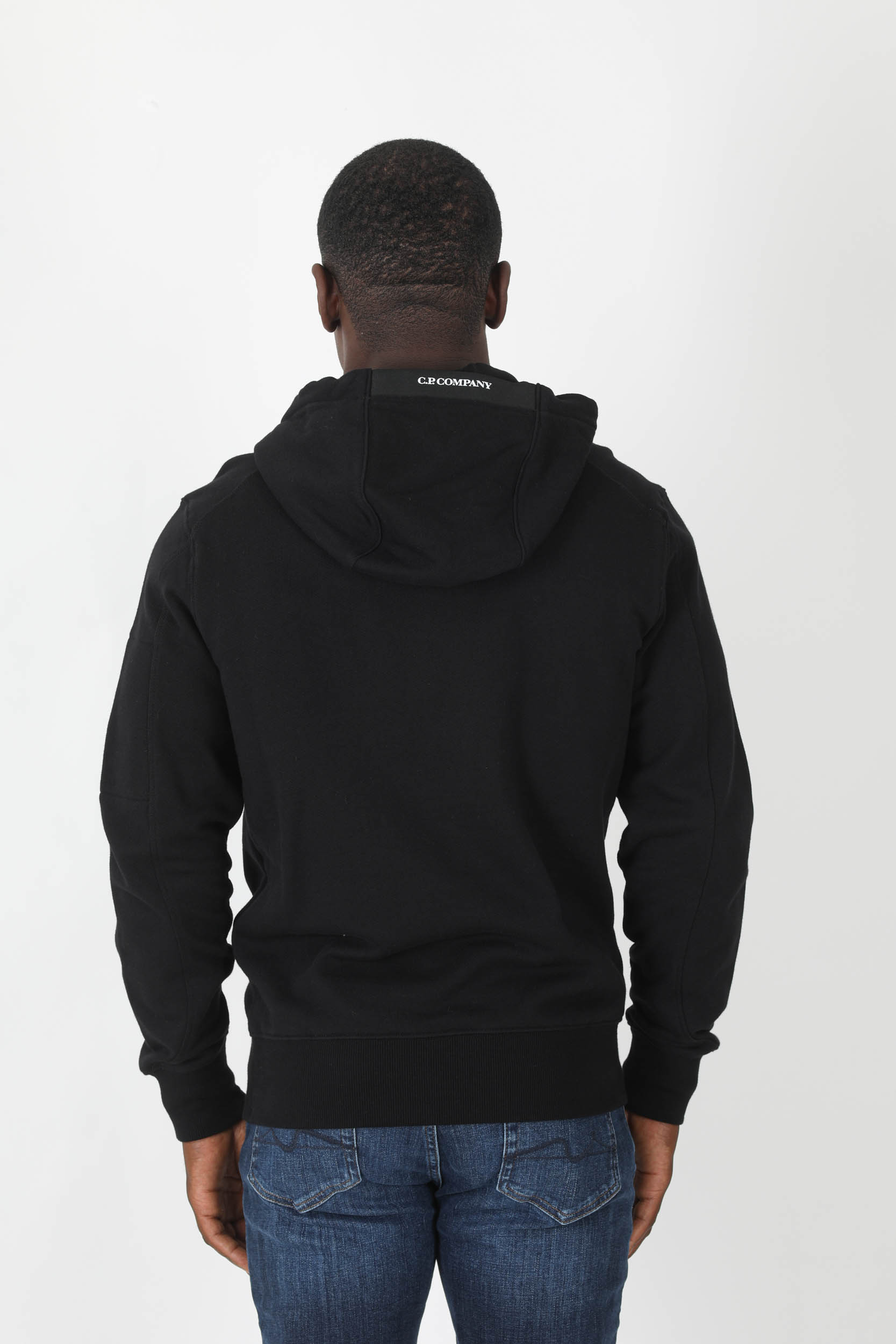 SWEAT A CAPUCHE C.P COMPANY NOIR S023A-999
