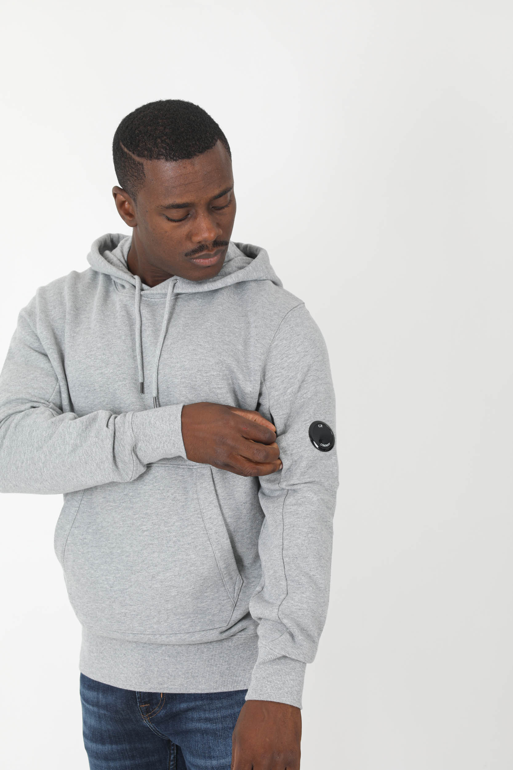SWEAT A CAPUCHE C.P COMPANY GRIS S023A-M93