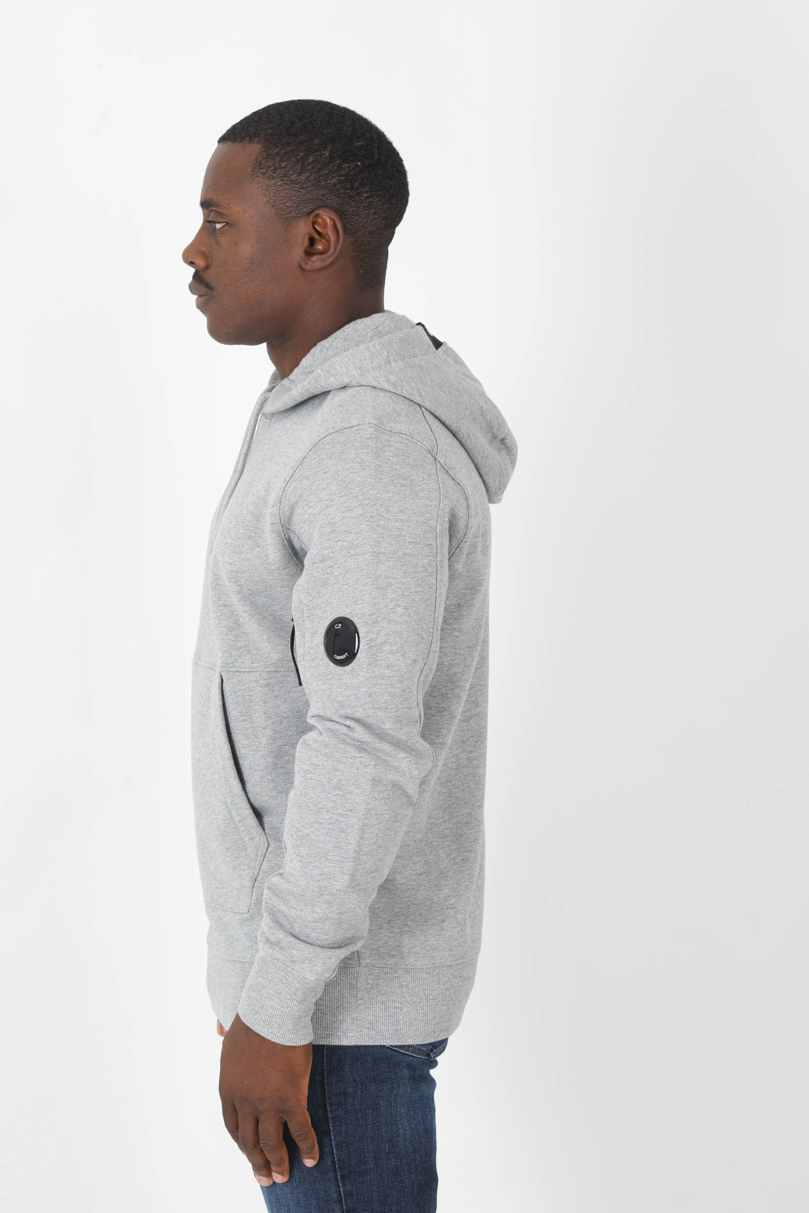 SWEAT A CAPUCHE C.P COMPANY GRIS S023A-M93
