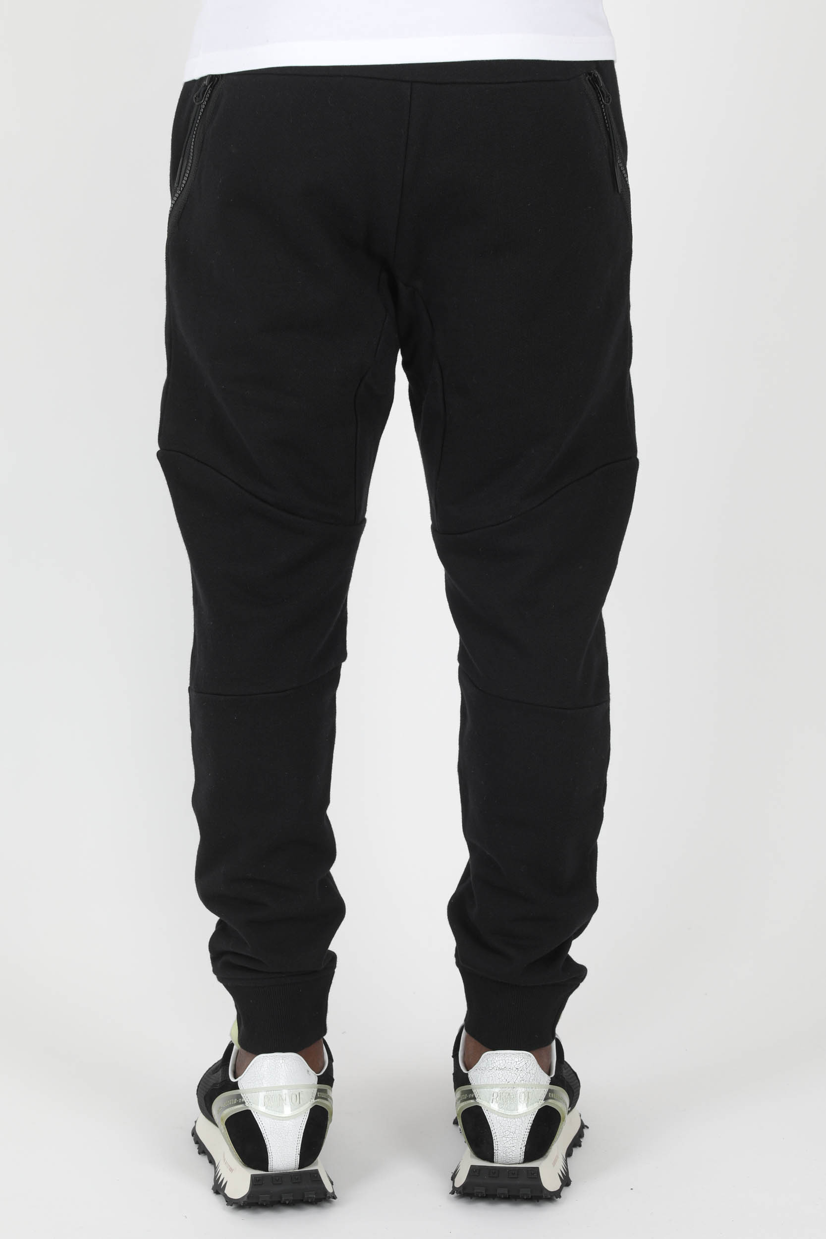 BAS DE JOGGING C.P COMPANY ZIPPE NOIR P064A-999