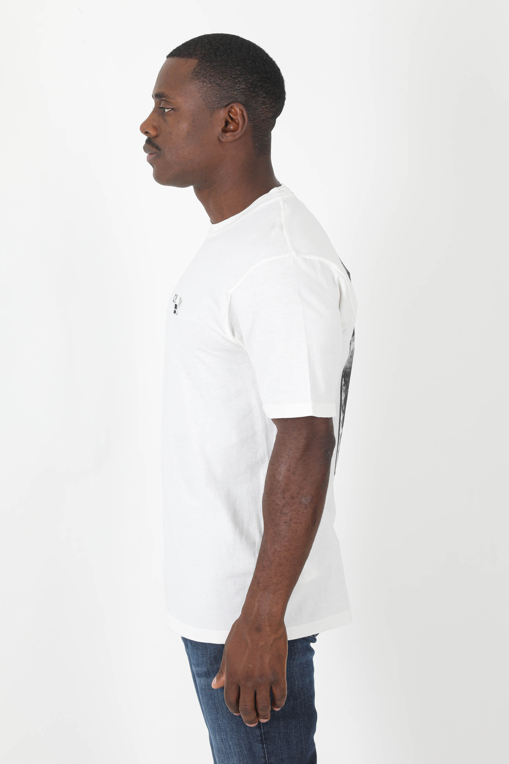 T-SHIRT C.P COMPANY BLANC ECLAIRS S317A-115