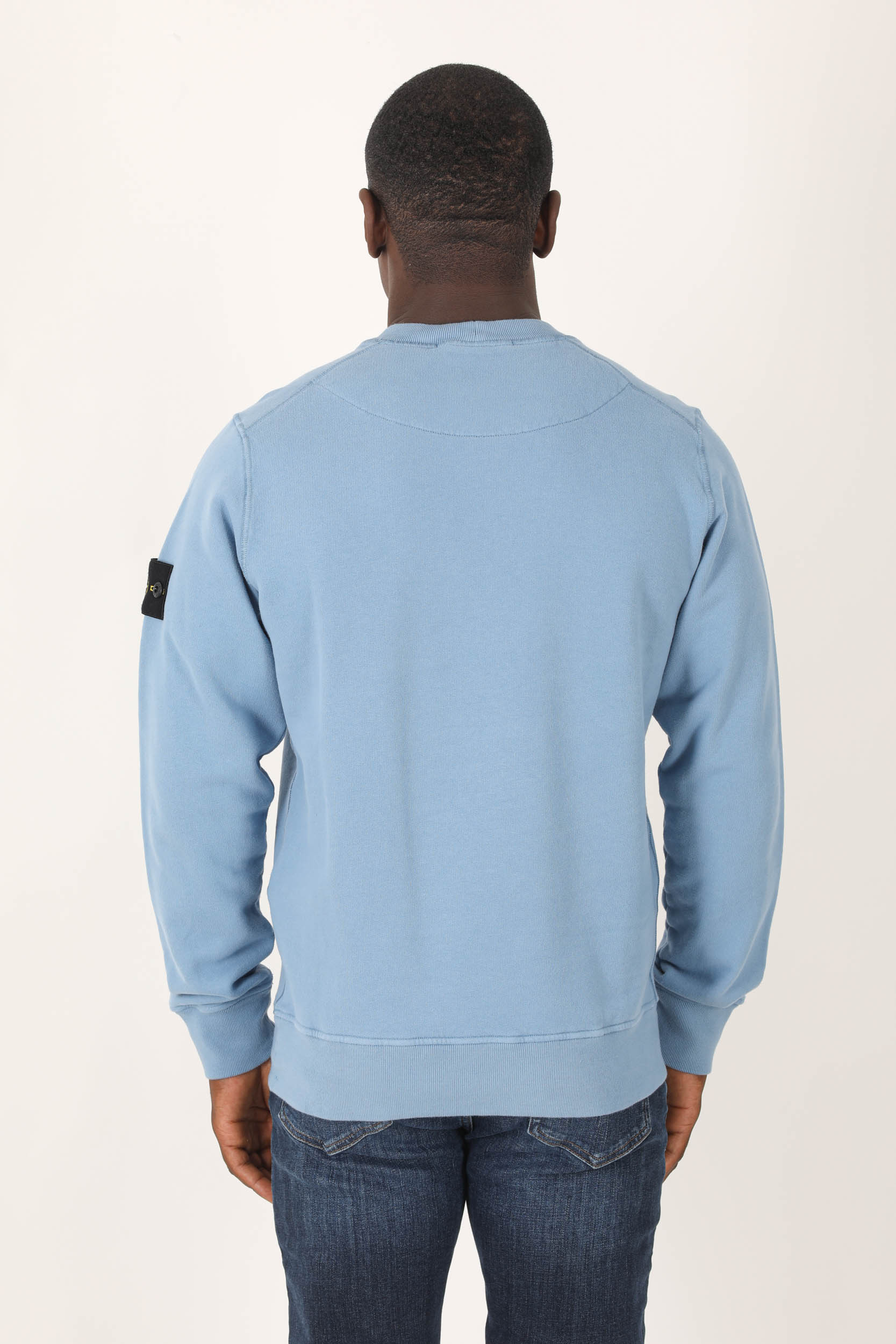 SWEAT STONE ISLAND BLEU 771563020-V0046