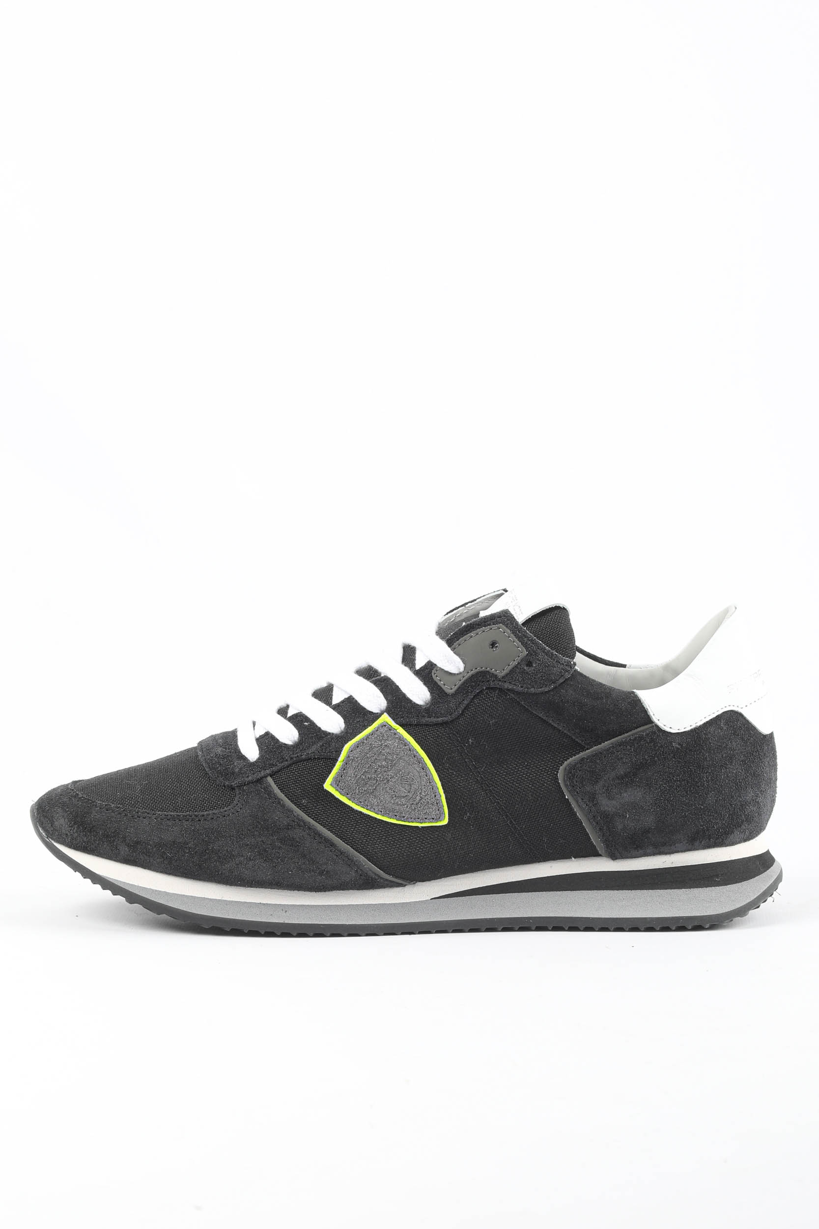 BASKETS PHILIPPE MODEL TROPEZ NOIR/JAUNE TZLU-RT03