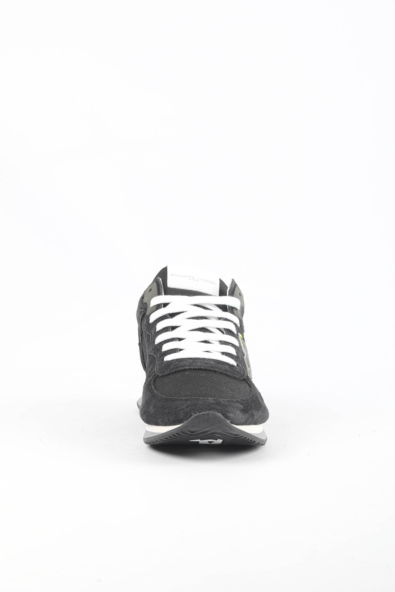 BASKETS PHILIPPE MODEL TROPEZ NOIR/JAUNE TZLU-RT03