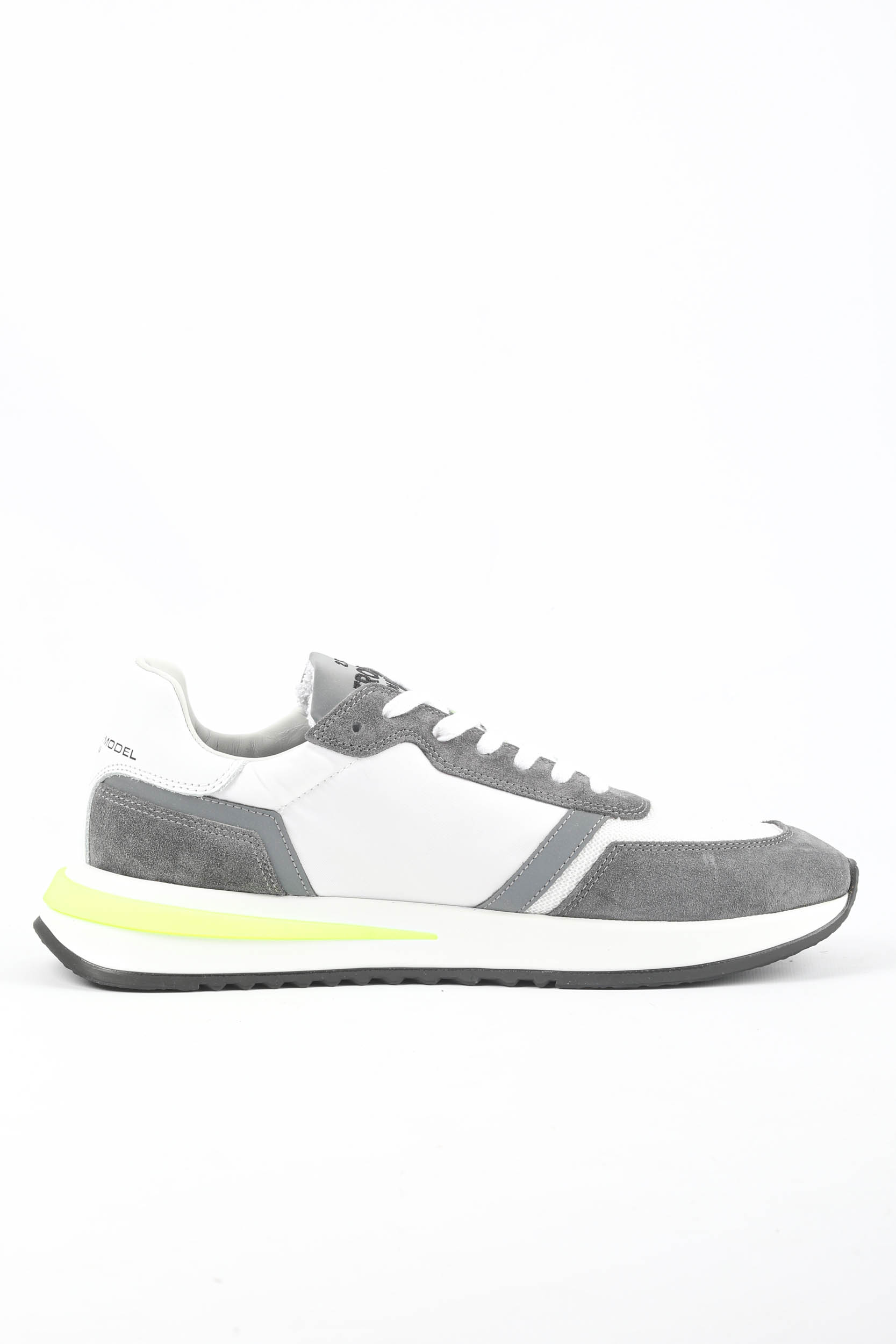 BASKETS PHILIPPE MODEL TROPEZ 2.1 GRISES/JAUNES TYLU-WN05