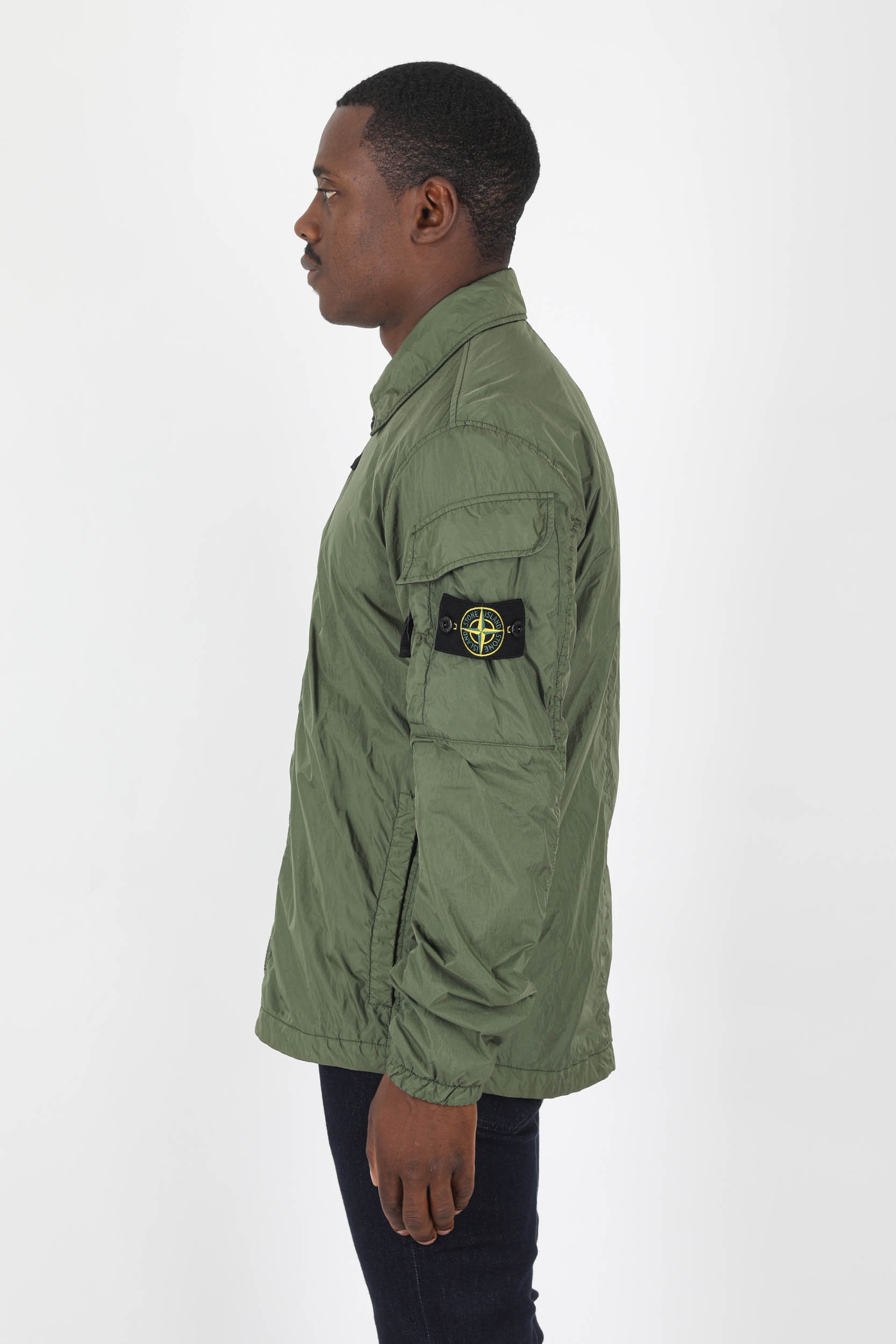 BLOUSON SURECHEMISE STONE ISLAND KAKI 771510223-V0058
