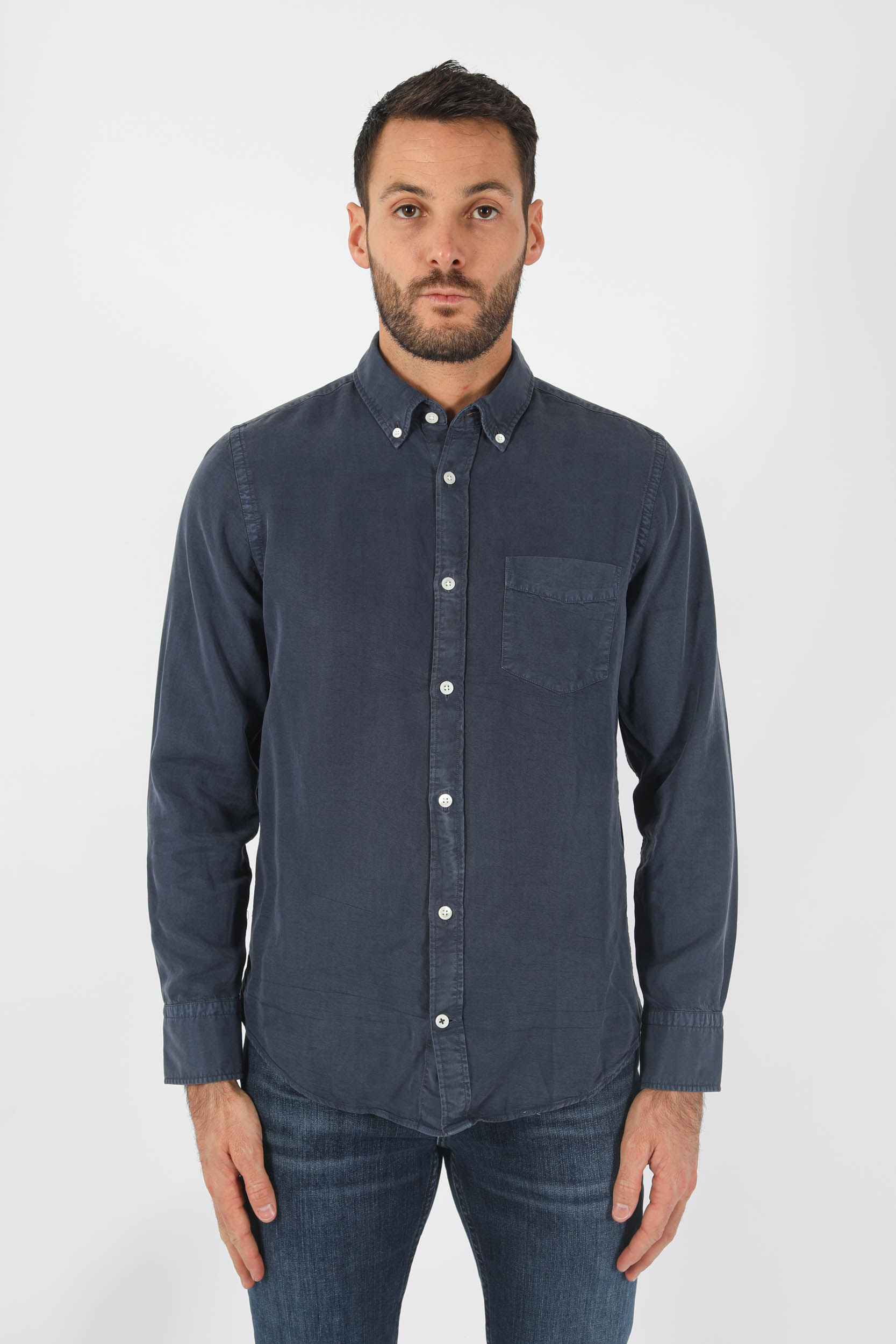 CHEMISE NNO7 BLEU MANZA 5969-NAVY
