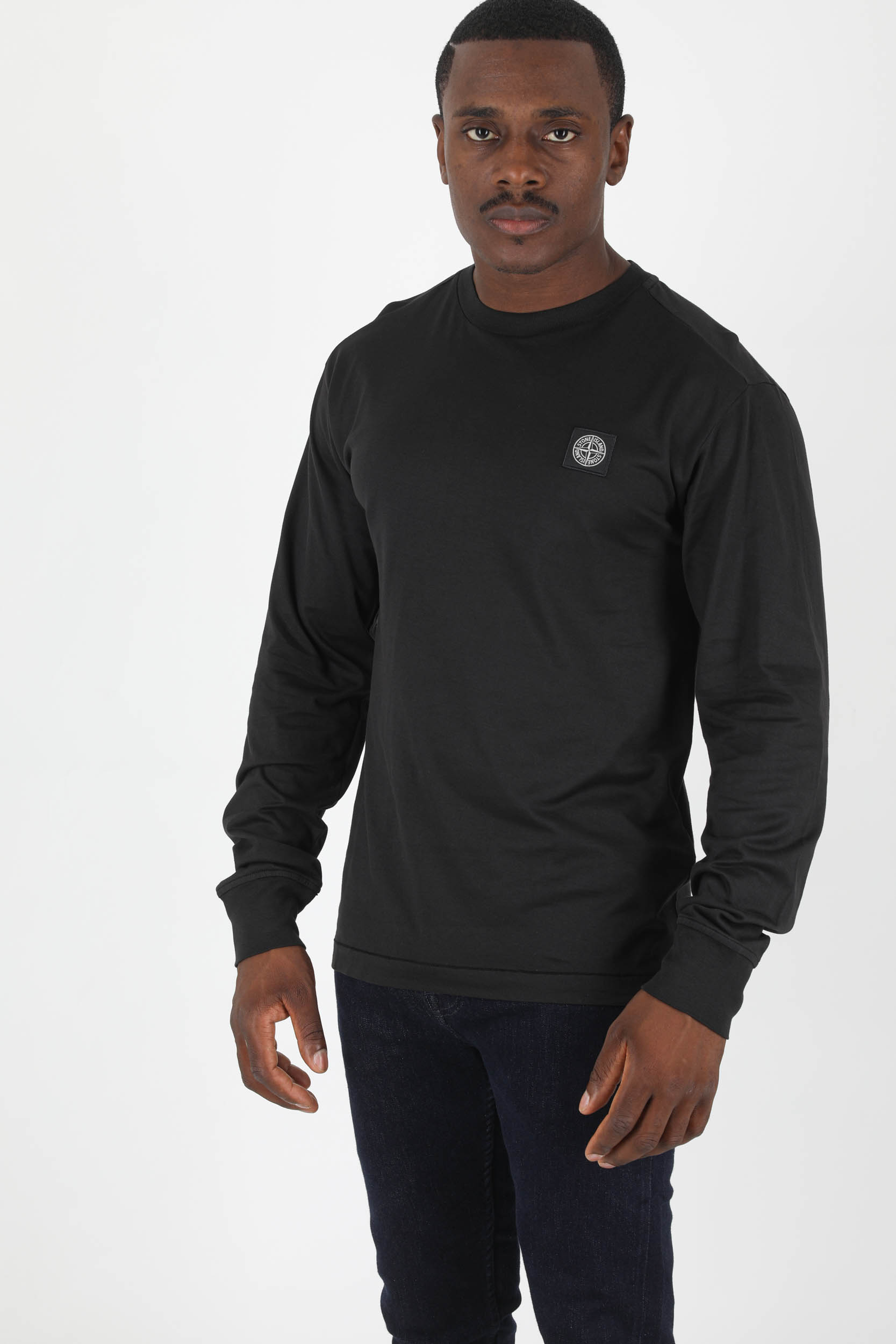 T-SHIRT MANCHES LONGUES STONE ISLAND NOIR 771522713-V0029