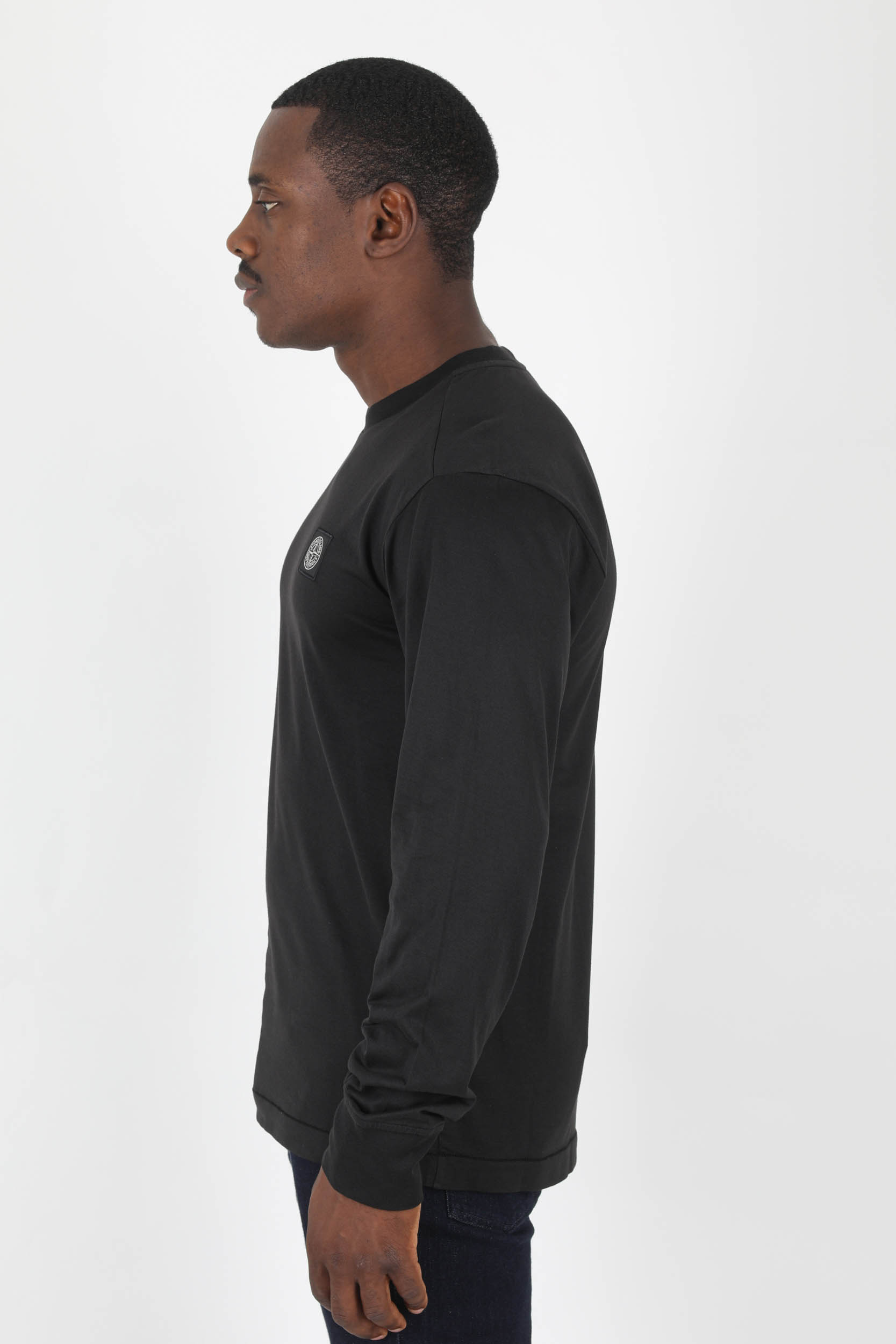 T-SHIRT MANCHES LONGUES STONE ISLAND NOIR 771522713-V0029